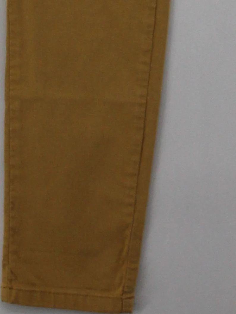 Reiko Women's Trousers W 28 in Tan Cotton with Elastane Tapered Chino - Image 4