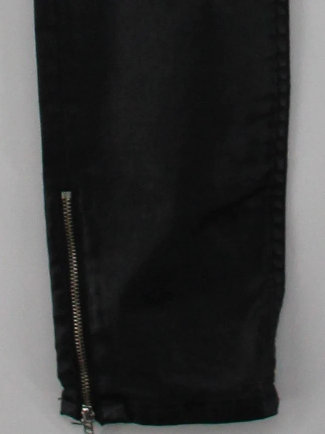 Reiko Women's Trousers W 29 in Black Cotton with Elastane Skinny Chino - Image 4