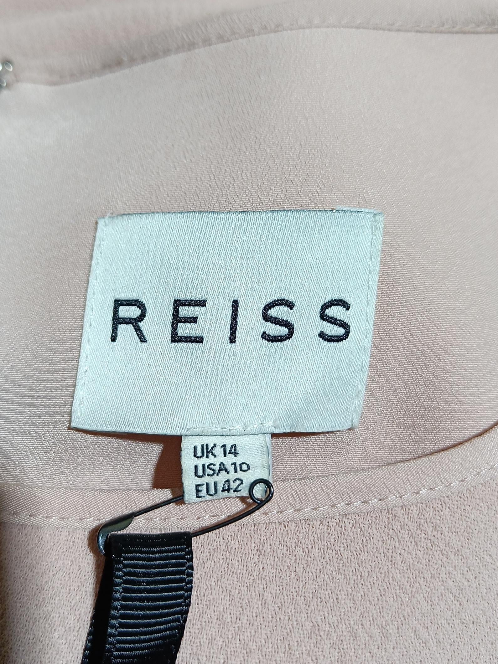 Reiss A-Line Mini Dress UK14 in Pink - Image 5
