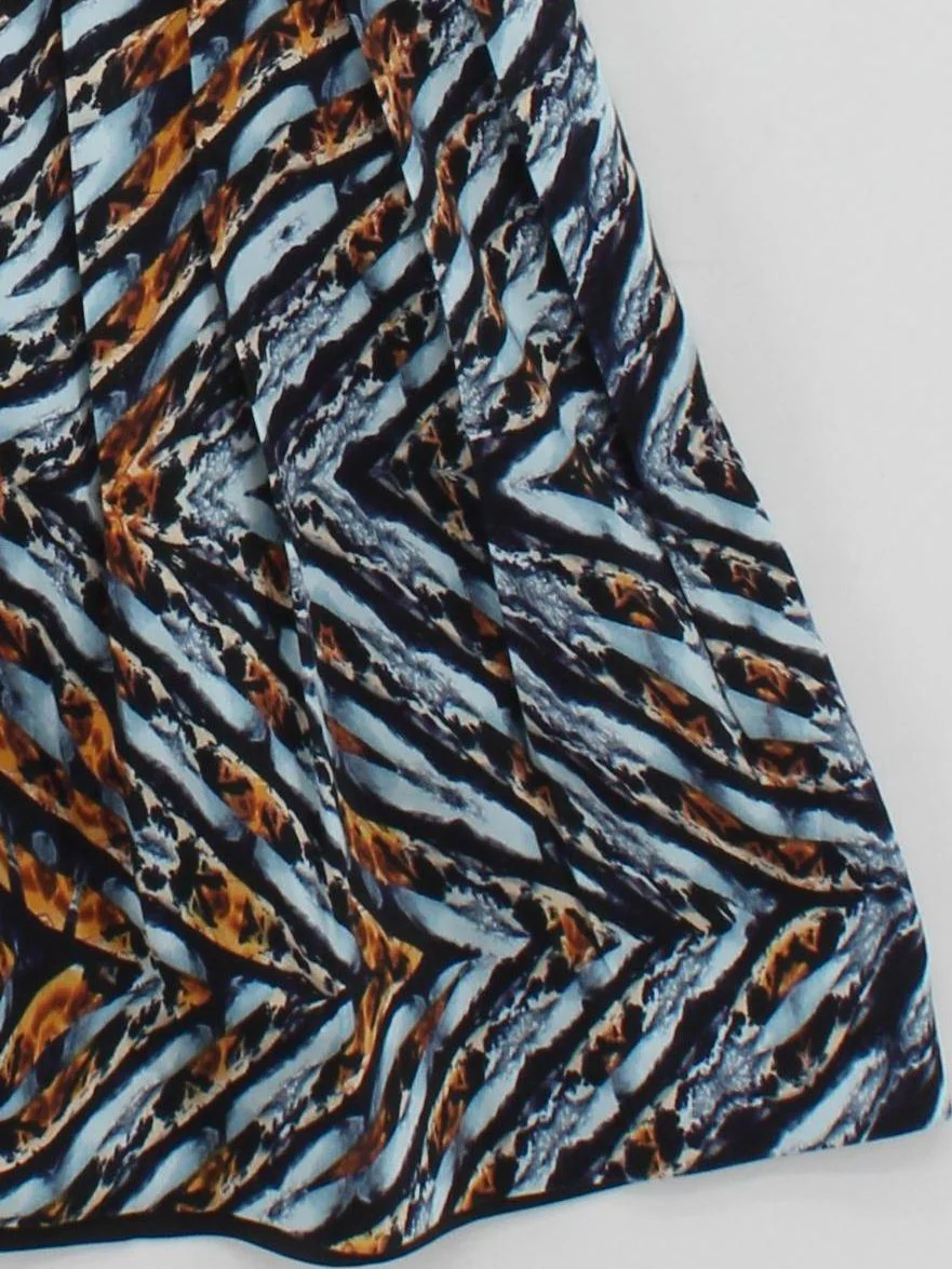 Reiss A-Line Mini Dress UK8 in Multi - Image 4