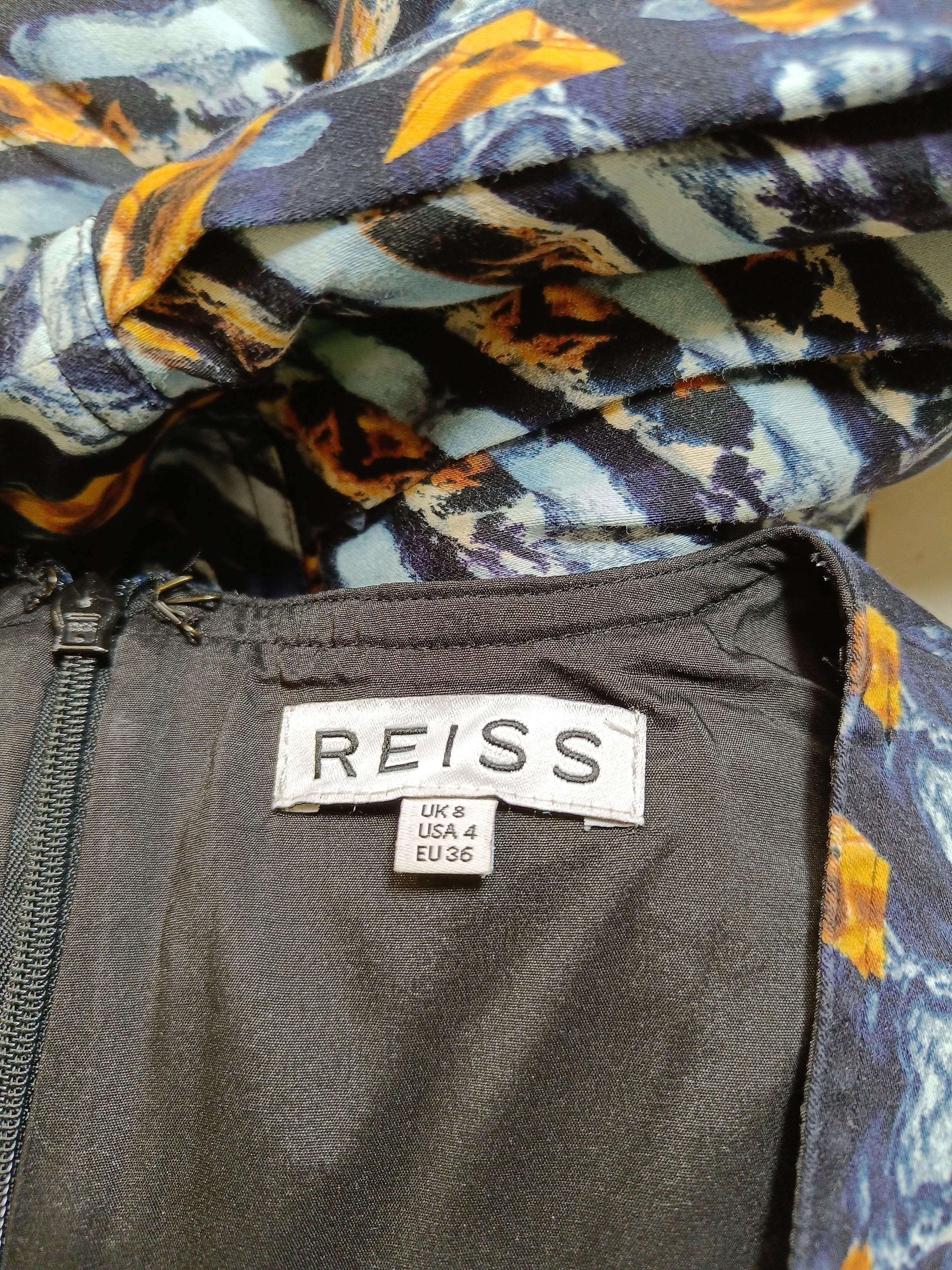 Reiss A-Line Mini Dress UK8 in Multi - Image 5
