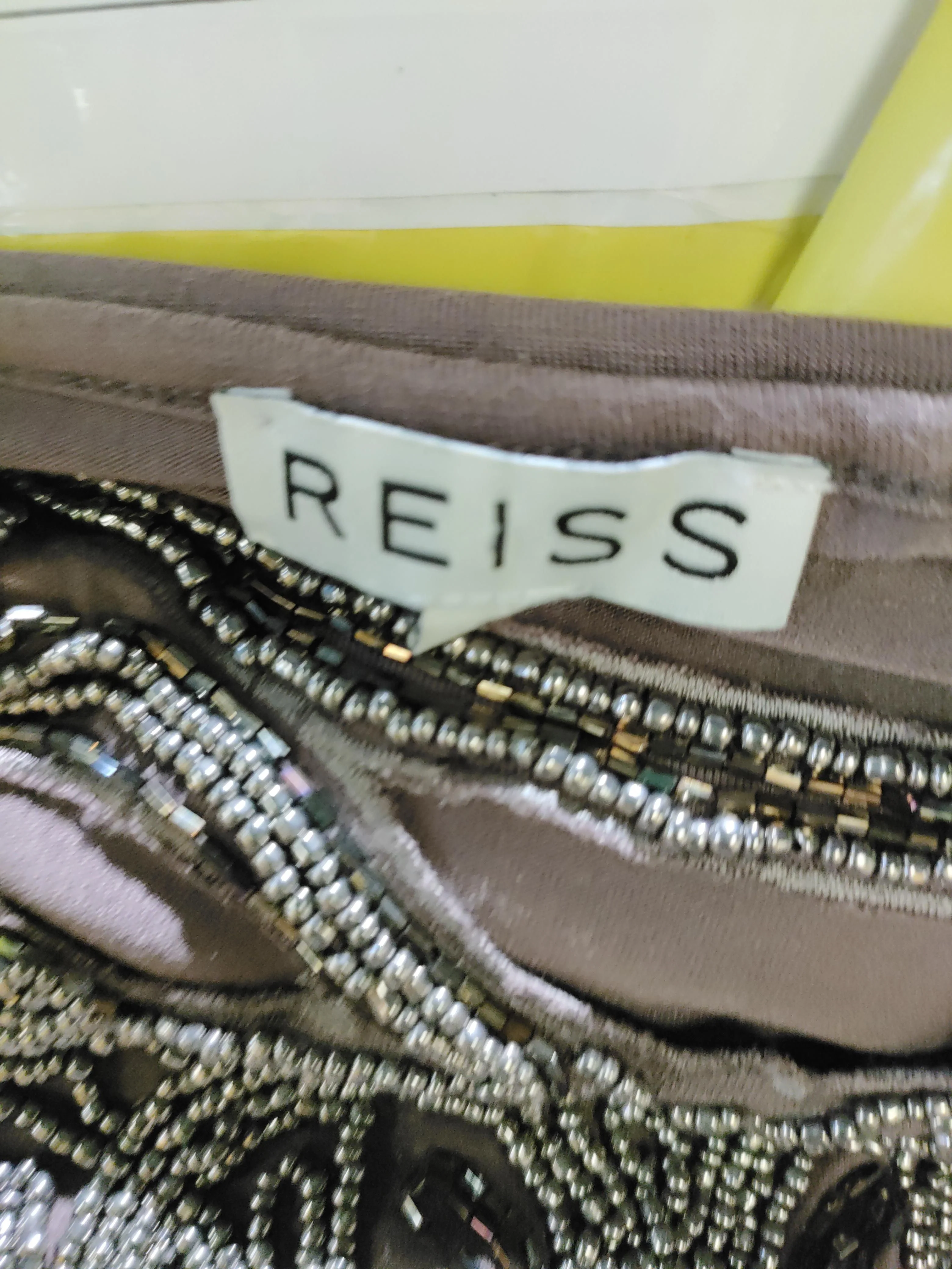 Reiss Bodycon Midi Dress S in Brown - Image 5