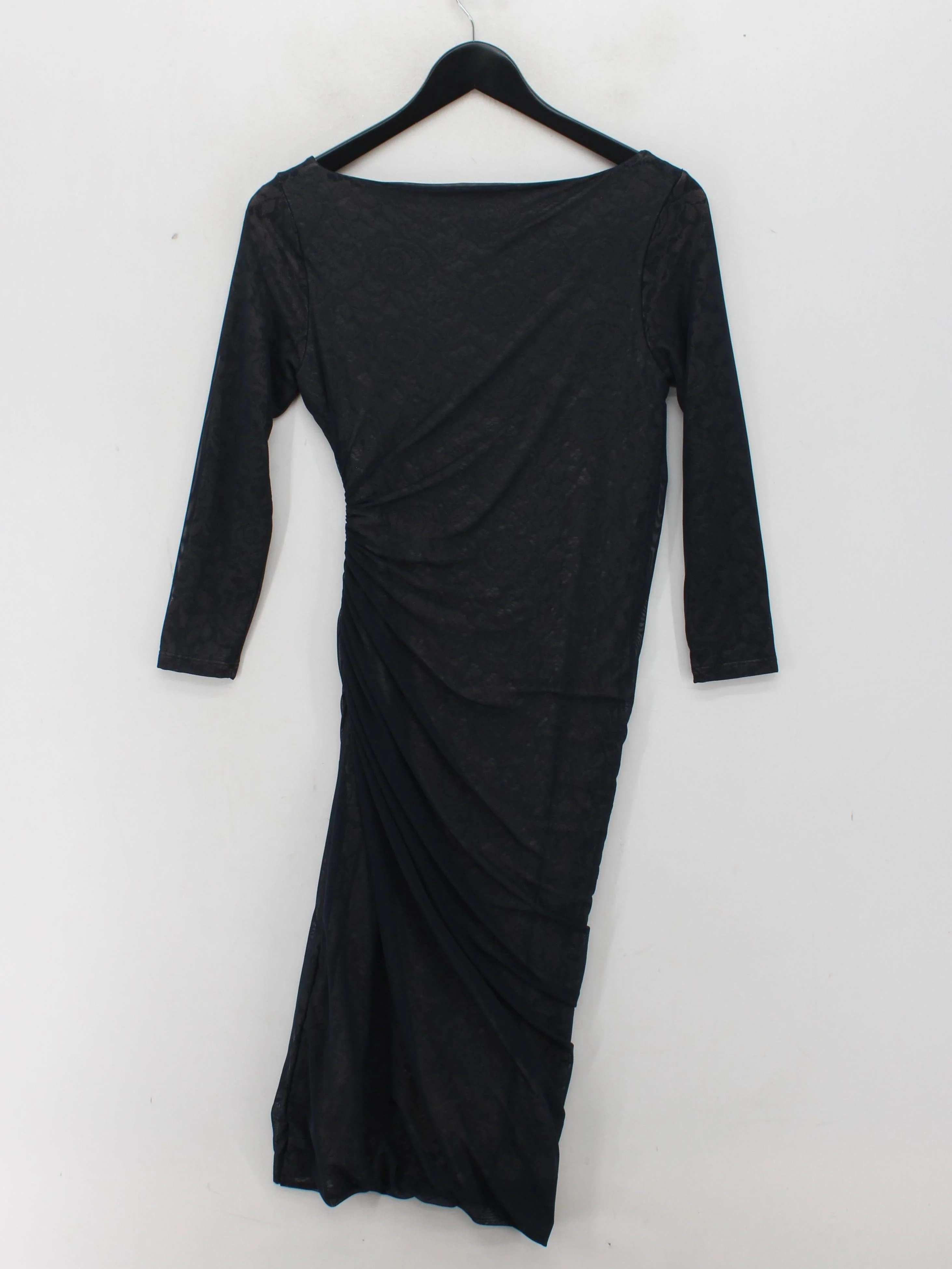 Reiss Bodycon Midi Dress UK10 in Black - Image 2