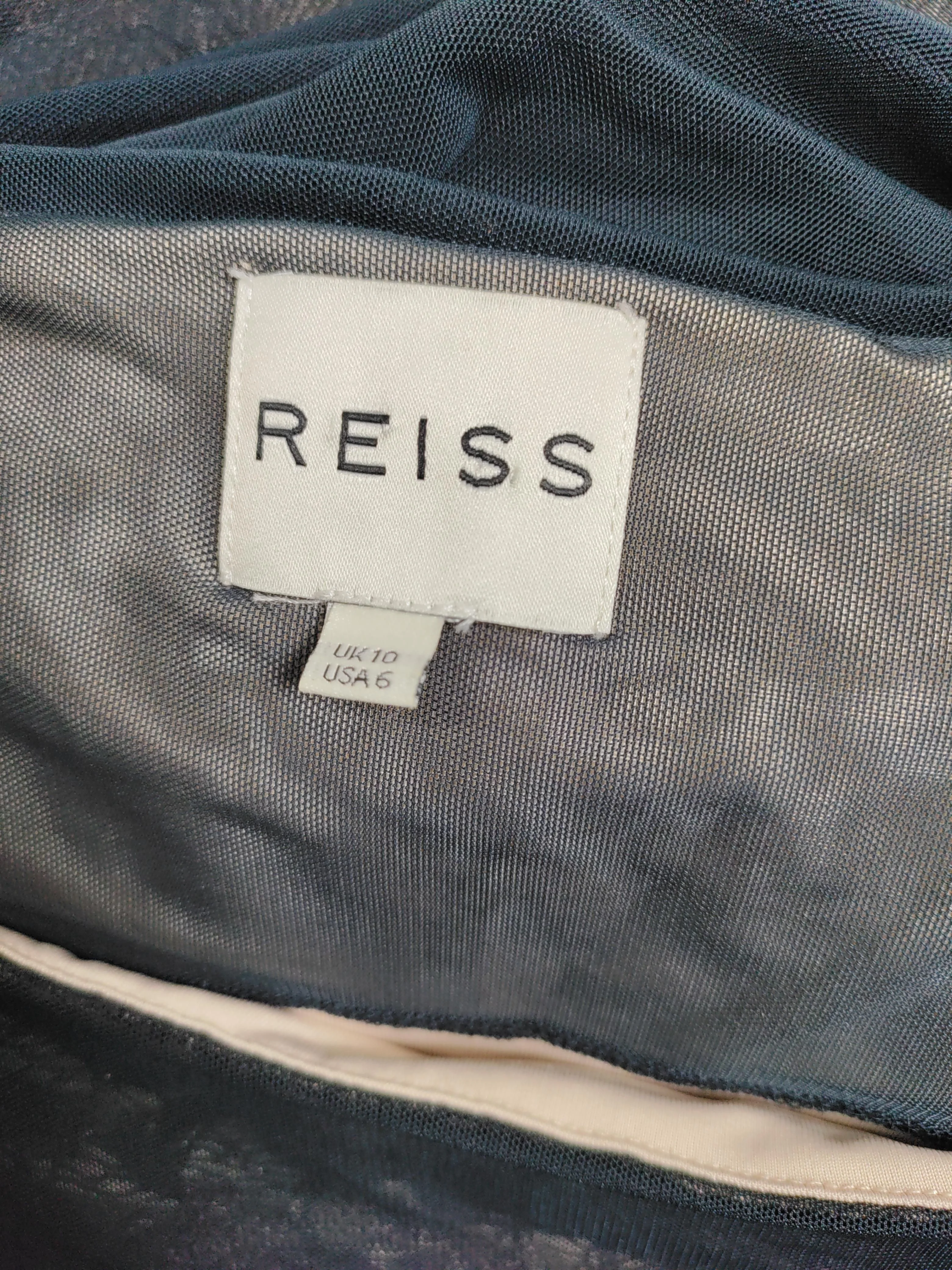 Reiss Bodycon Midi Dress UK10 in Black - Image 5