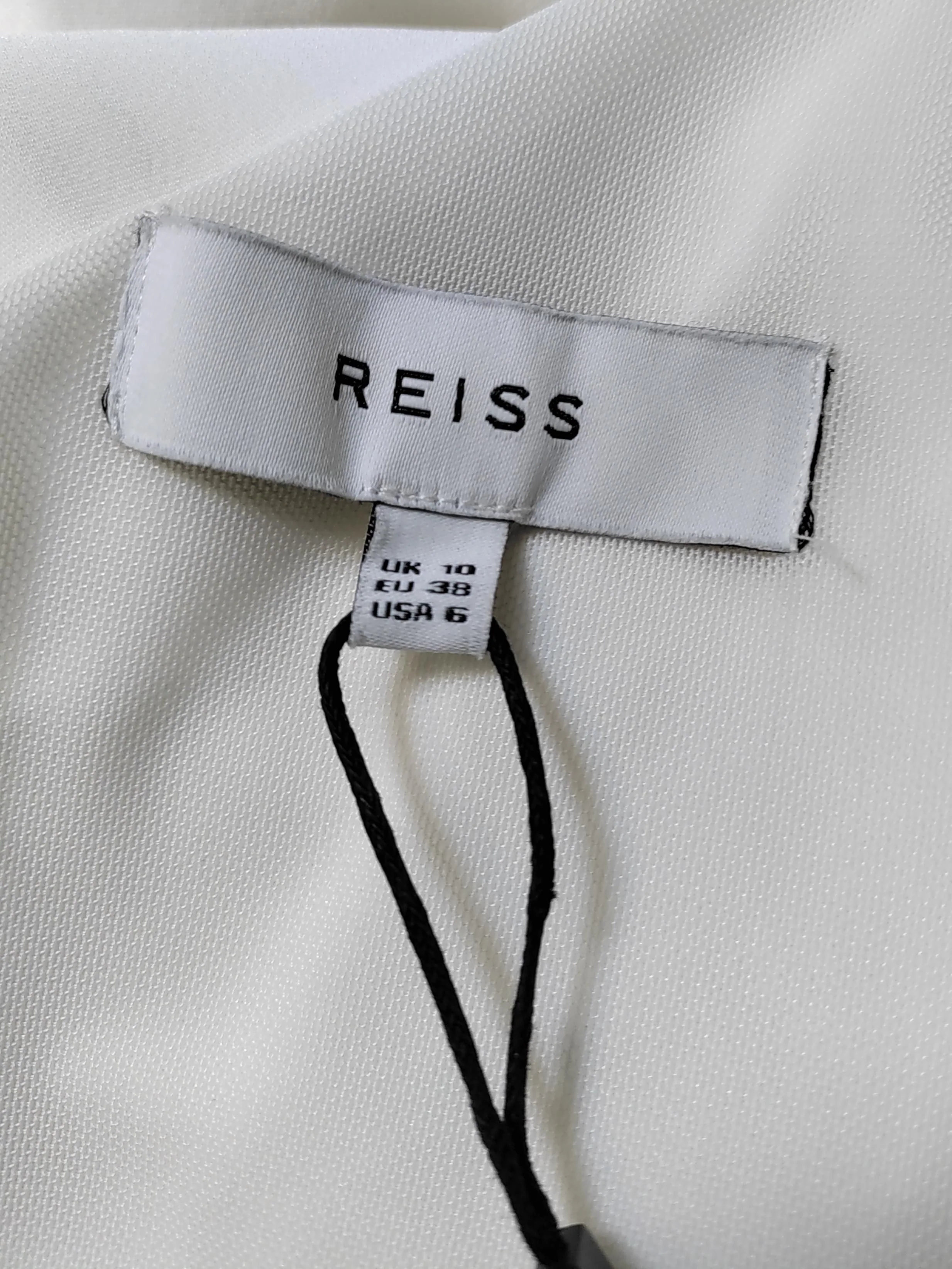 Reiss Bodycon Midi Dress UK10 in White - Image 5