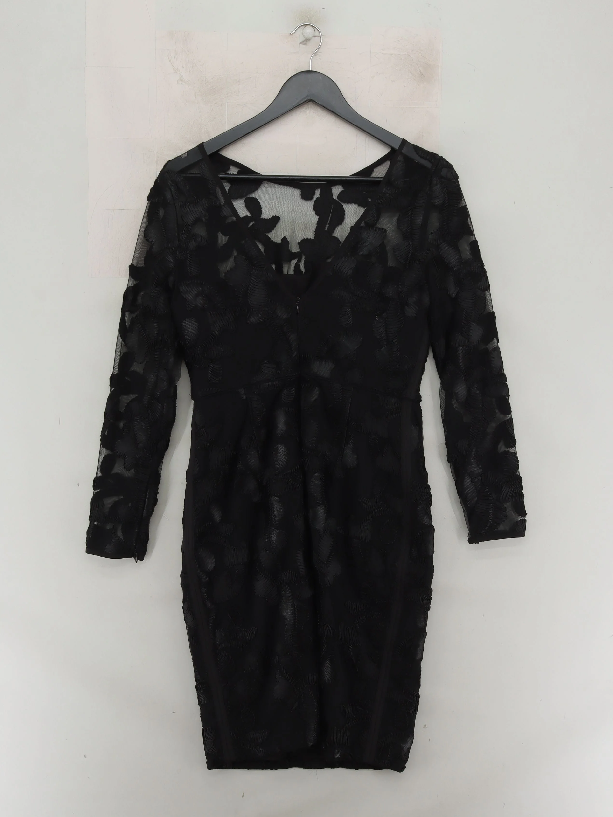 Reiss Bodycon Mini Dress UK10 in Black - Image 2