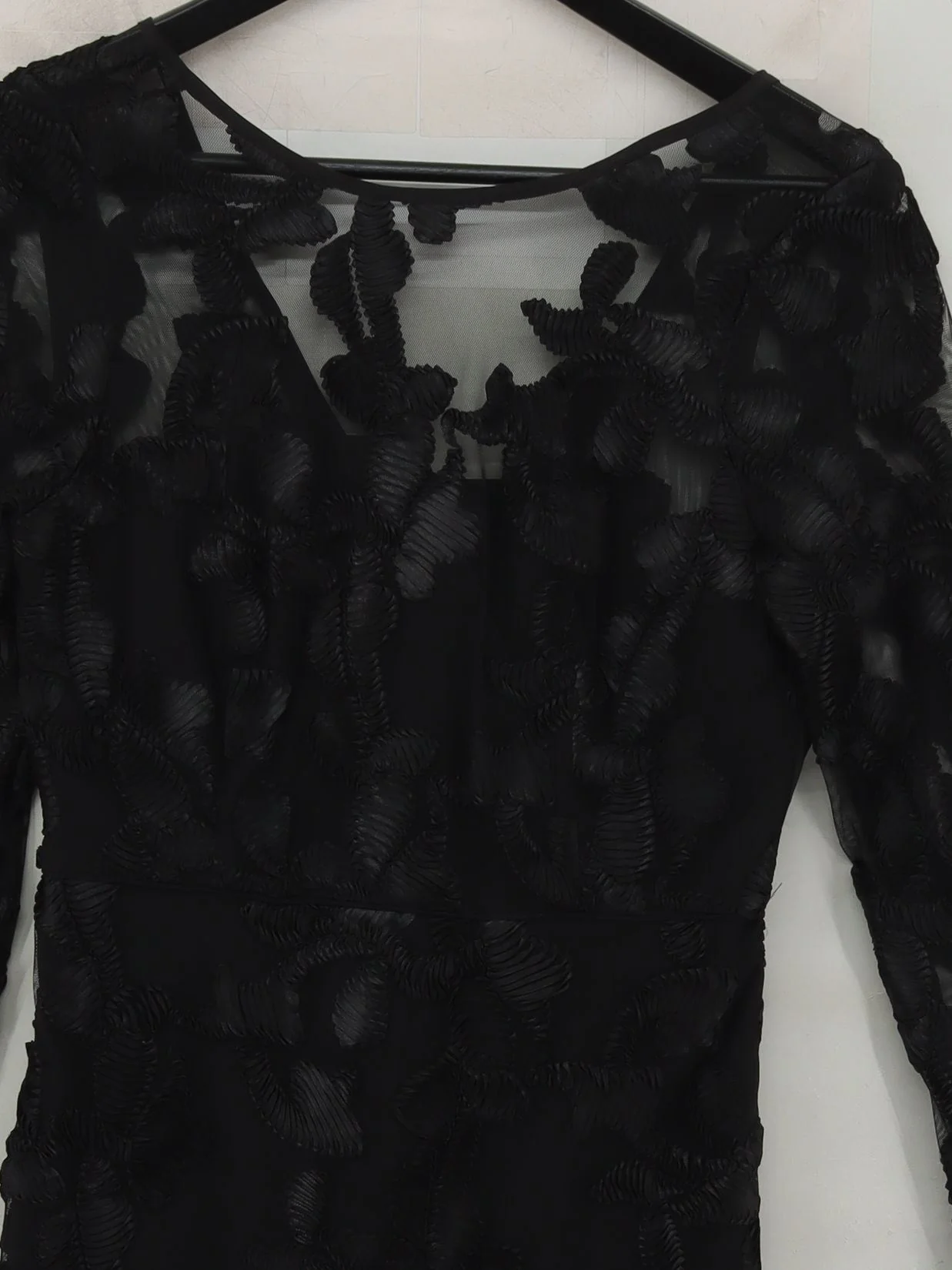 Reiss Bodycon Mini Dress UK10 in Black - Image 3
