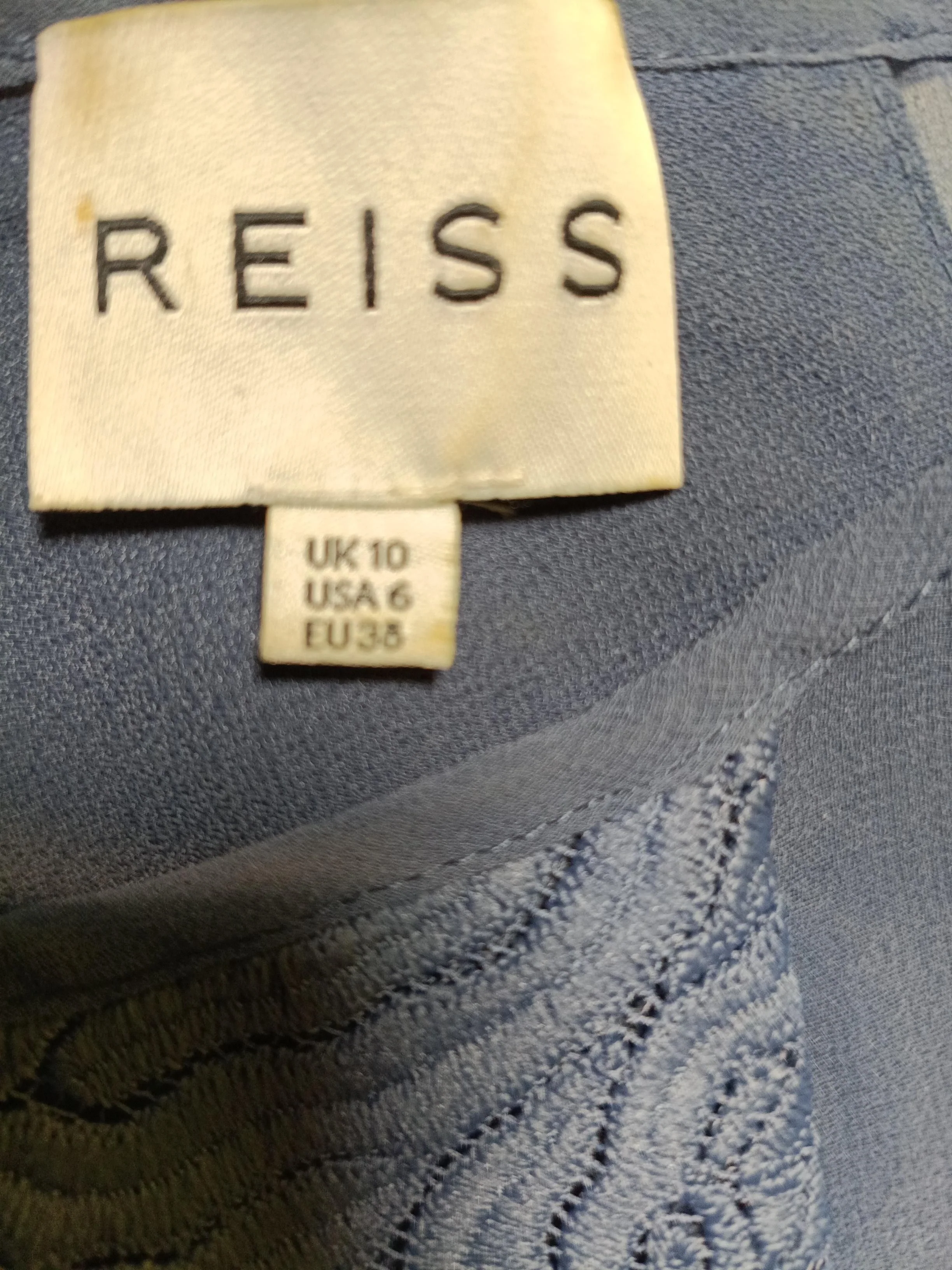 Reiss Bodycon Mini Dress UK10 in Blue - Image 6