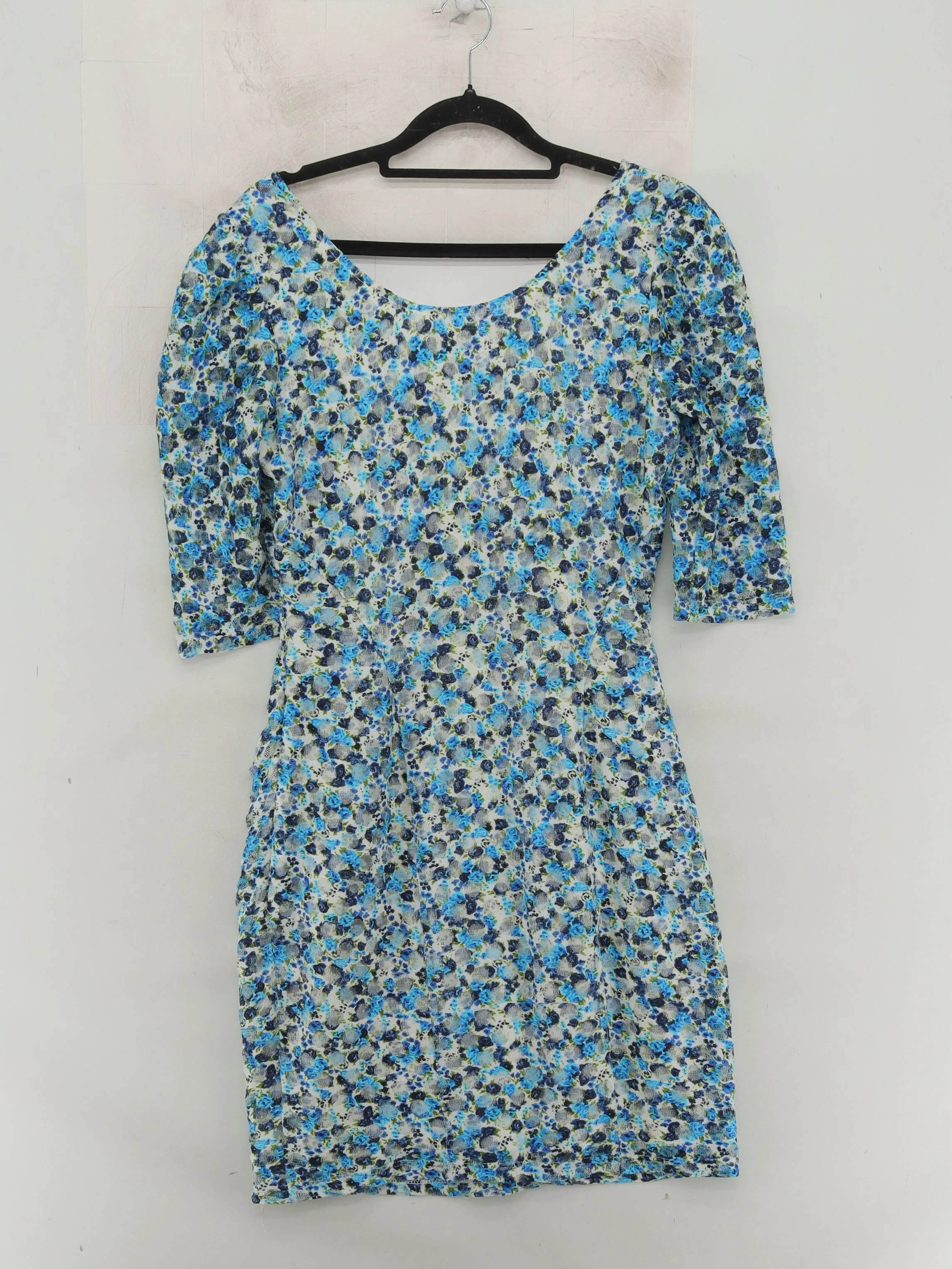 Reiss Bodycon Mini Dress UK12 in Blue - Image 2