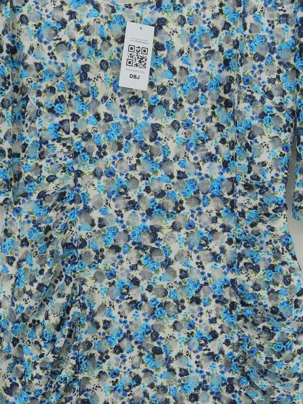 Reiss Bodycon Mini Dress UK12 in Blue - Image 3