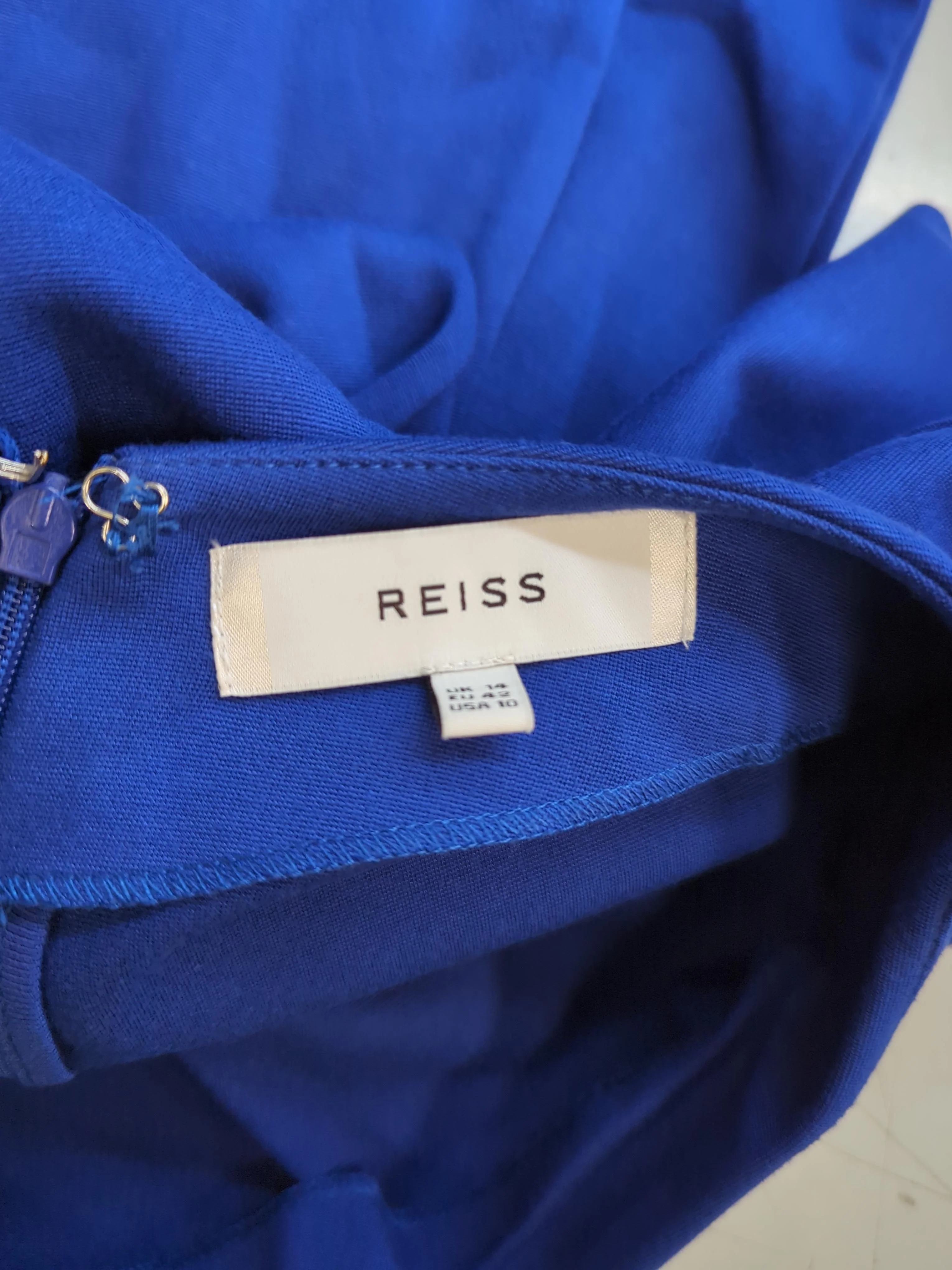 Reiss Bodycon Mini Dress UK14 in Blue - Image 5