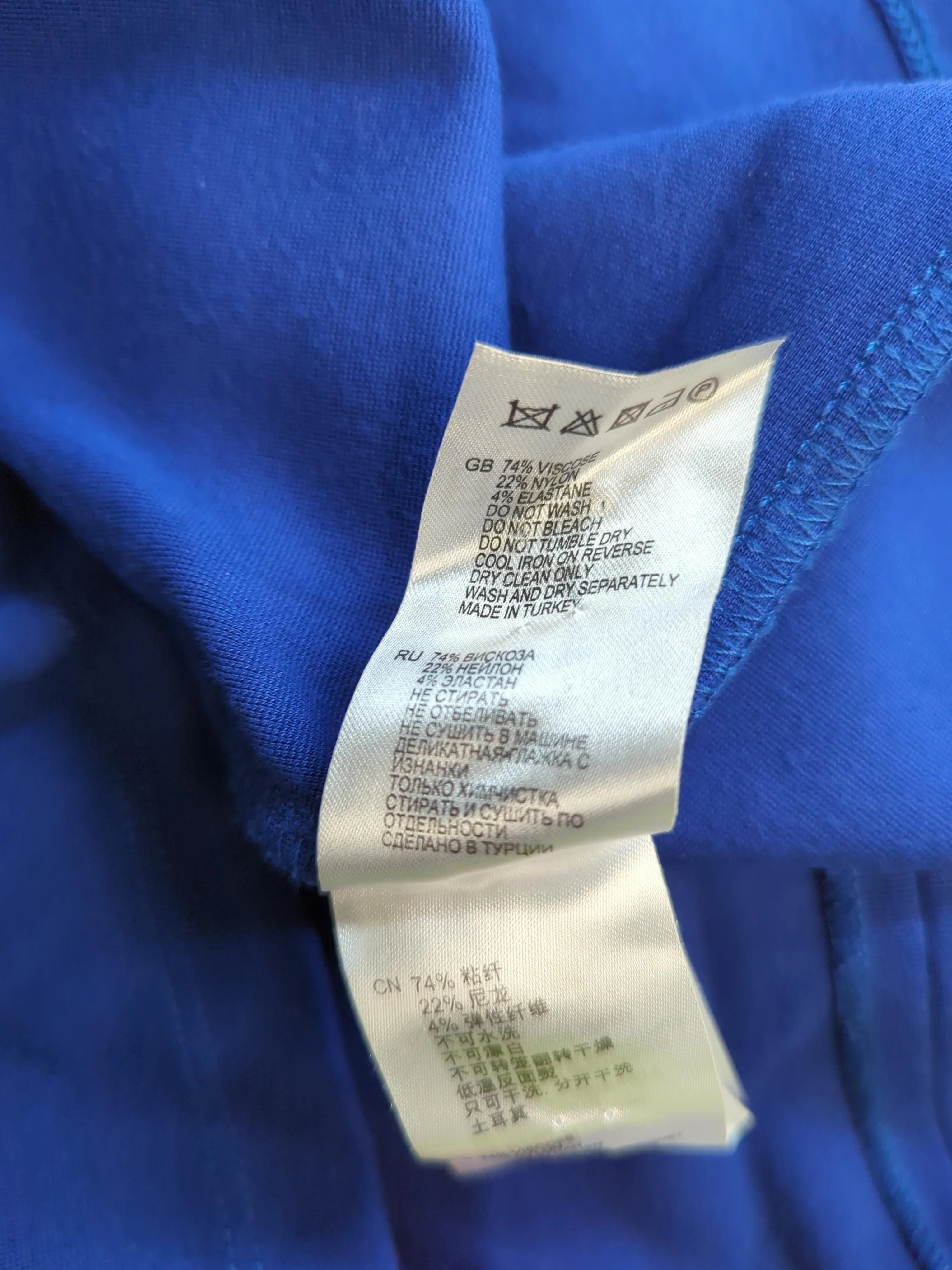 Reiss Bodycon Mini Dress UK14 in Blue - Image 6