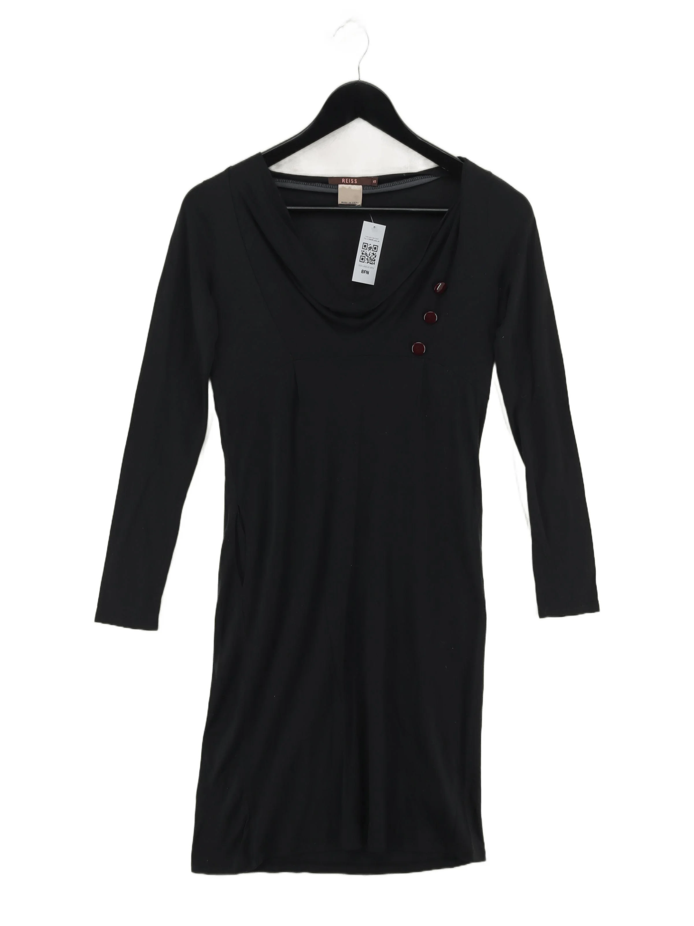 Reiss Bodycon Mini Dress XS in Black