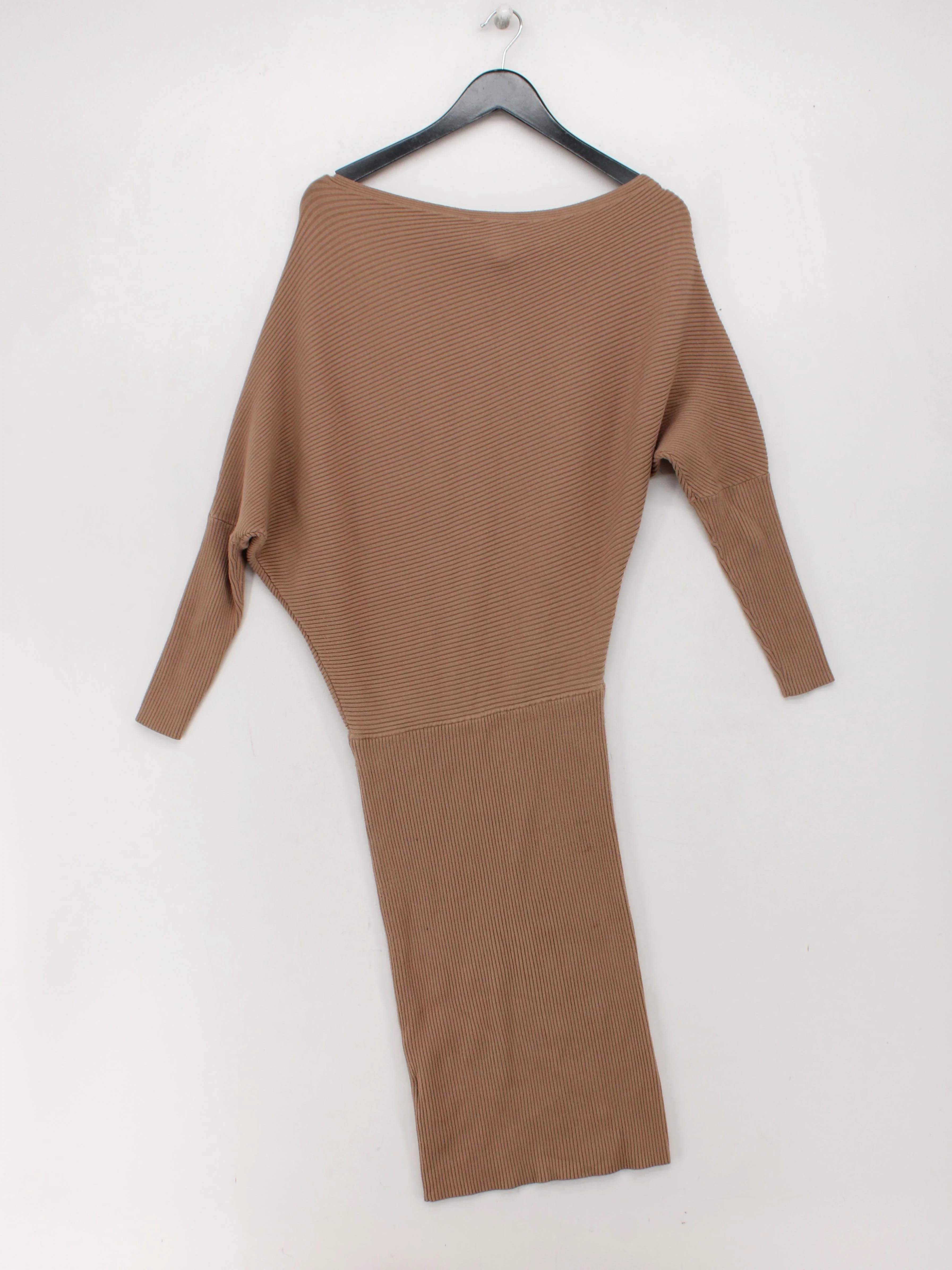 Reiss Jumper Midi Dress M in Tan - Image 2