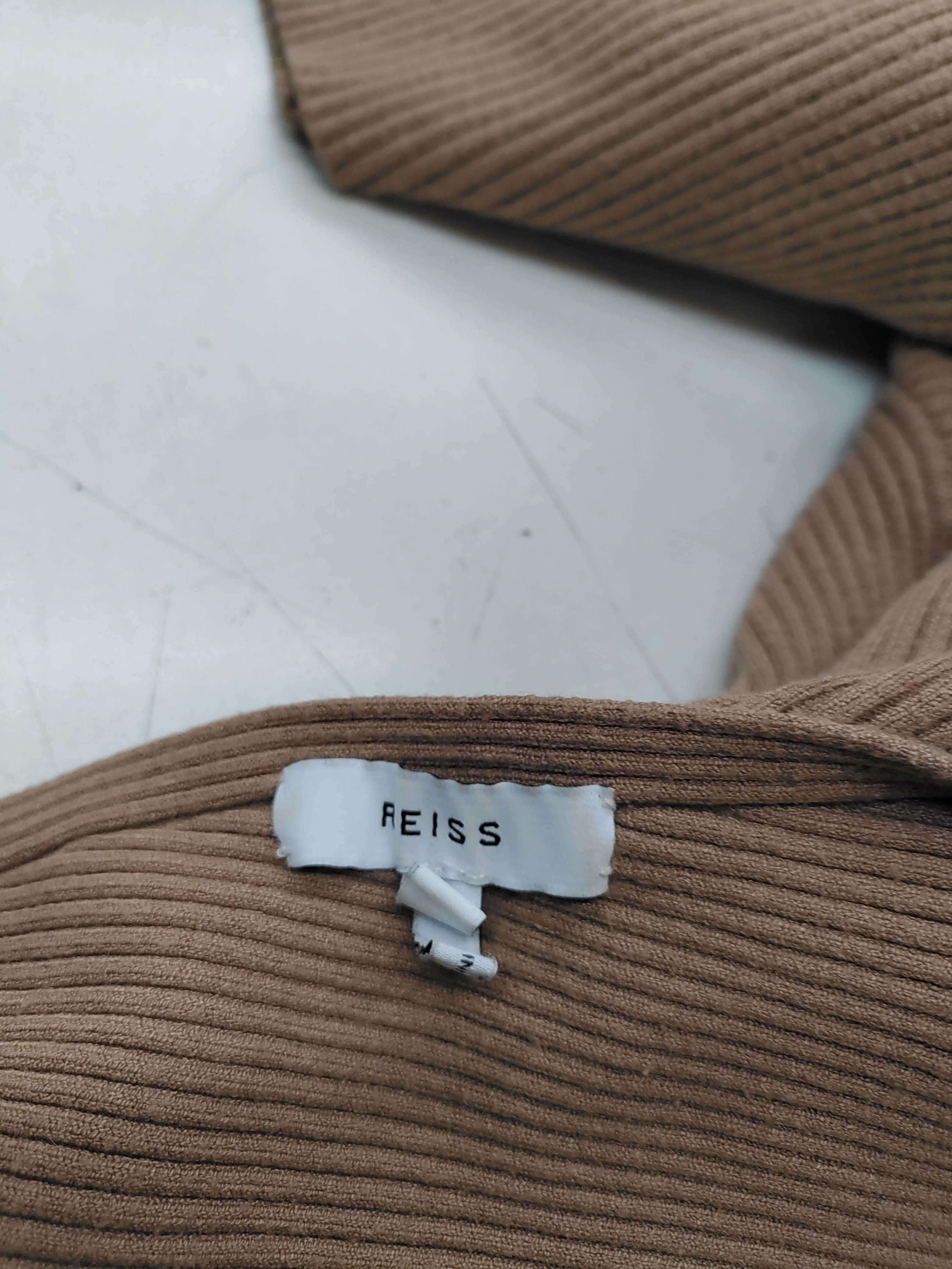 Reiss Jumper Midi Dress M in Tan - Image 7