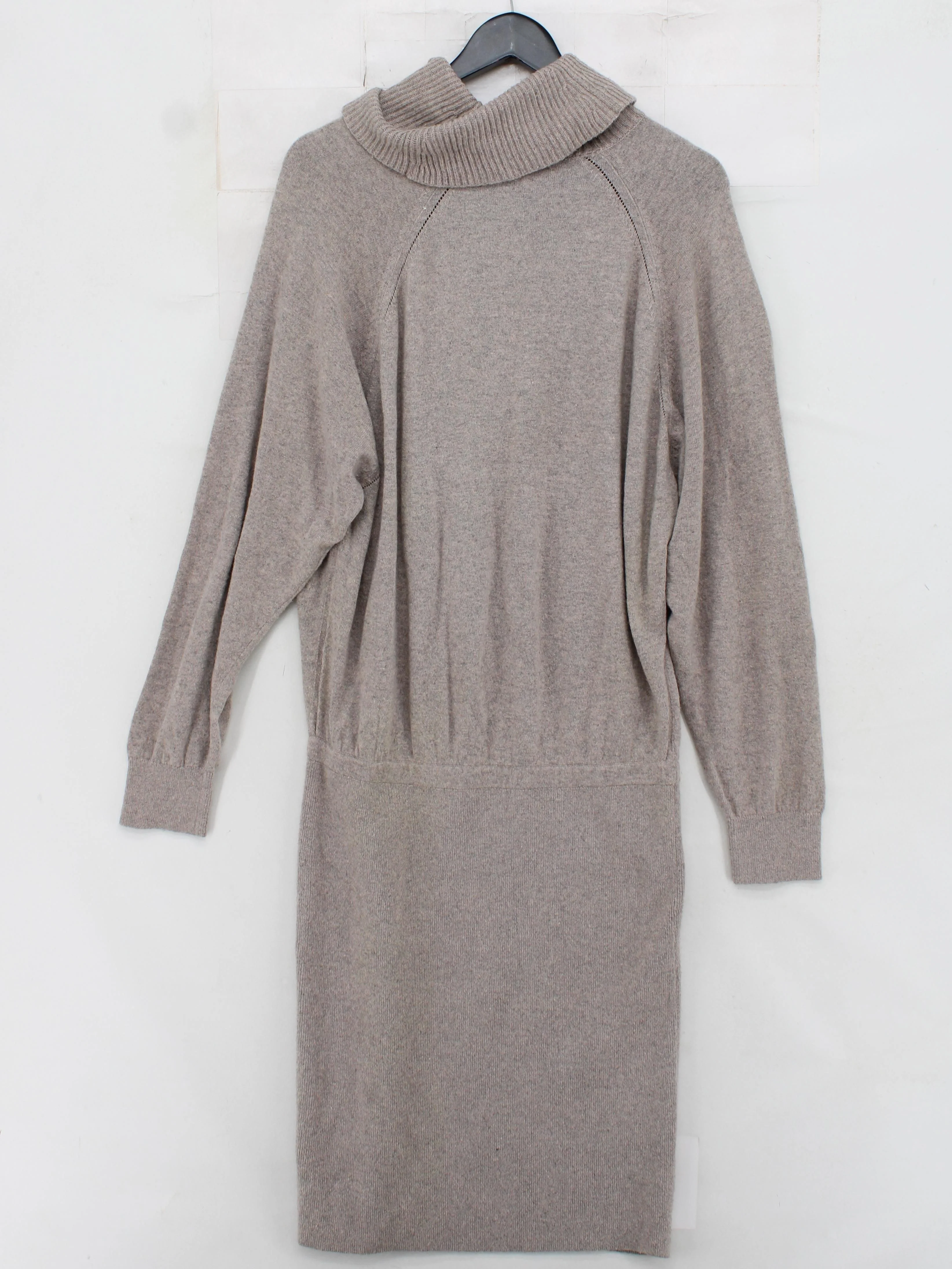 Reiss Jumper Mini Dress UK12 in Tan - Image 2