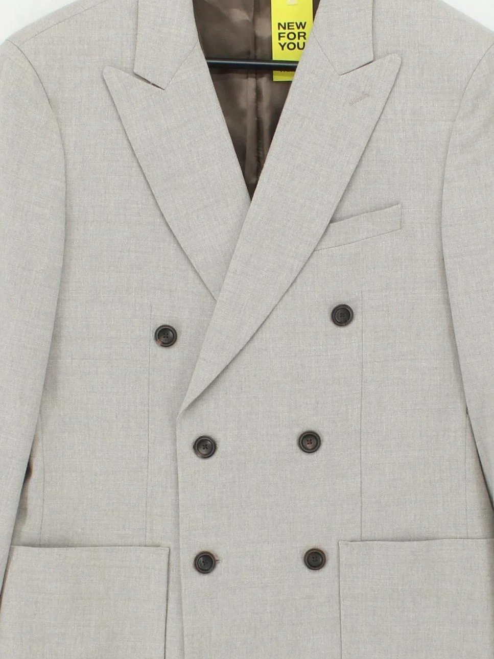 Reiss Men's Blazer Chest: 36 in Grey Wool with Viscose, Elastane Overcoat - Image 3