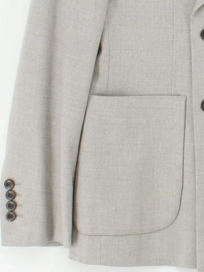 Reiss Men's Blazer Chest: 36 in Grey Wool with Viscose, Elastane Overcoat - Image 4