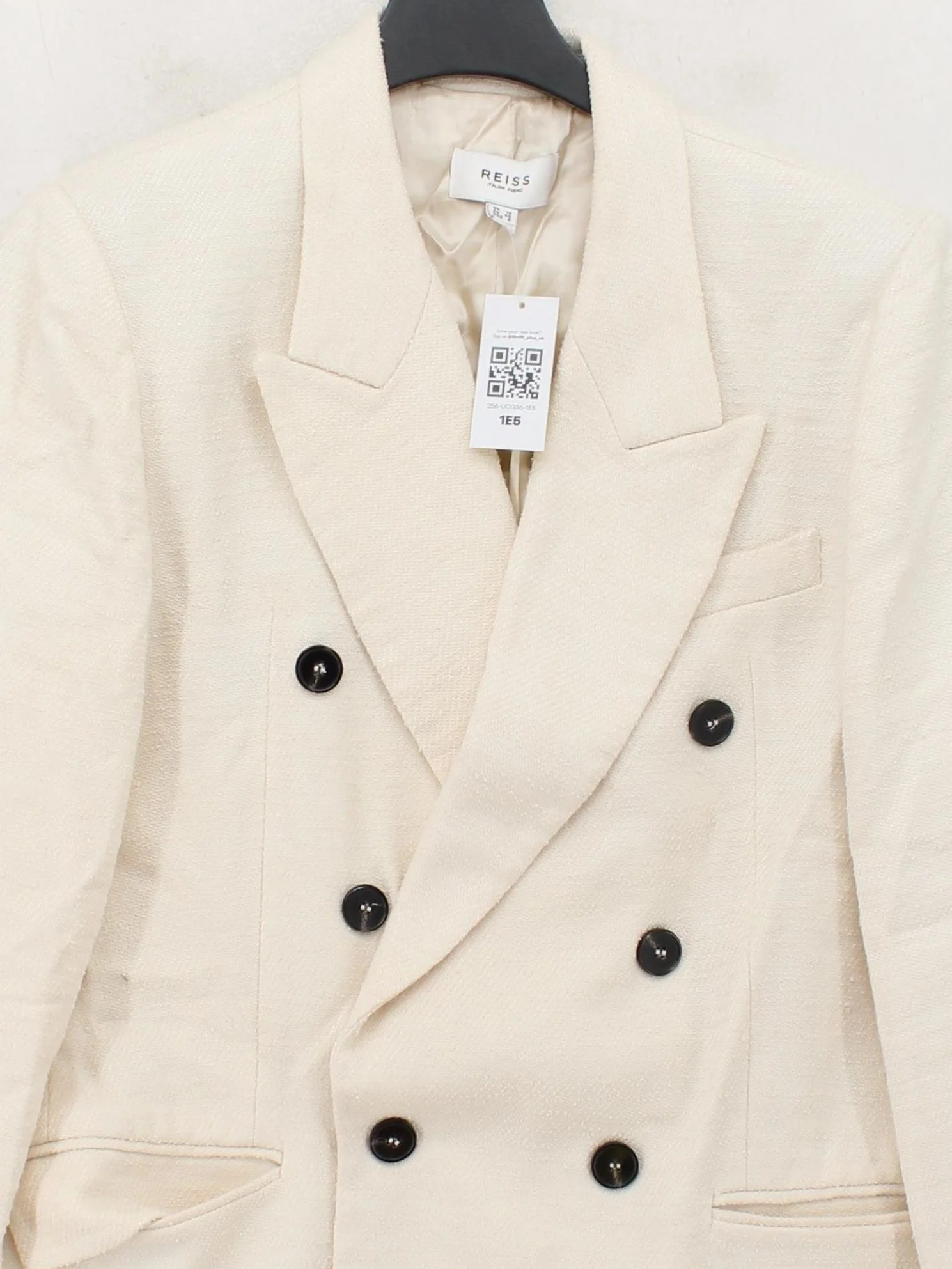 Reiss Men's Blazer Chest: 40 in Cream Viscose - Image 3