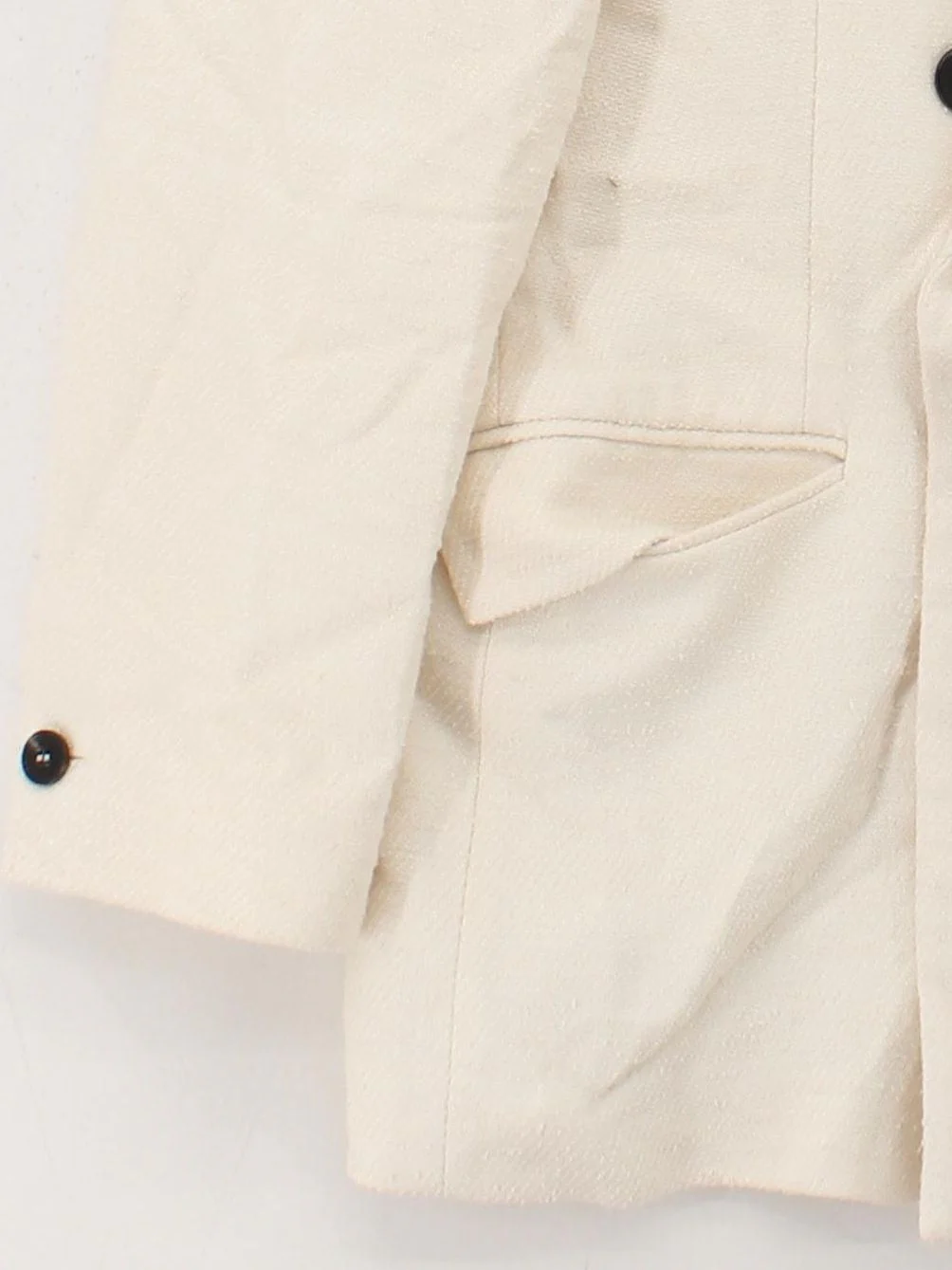 Reiss Men's Blazer Chest: 40 in Cream Viscose - Image 4