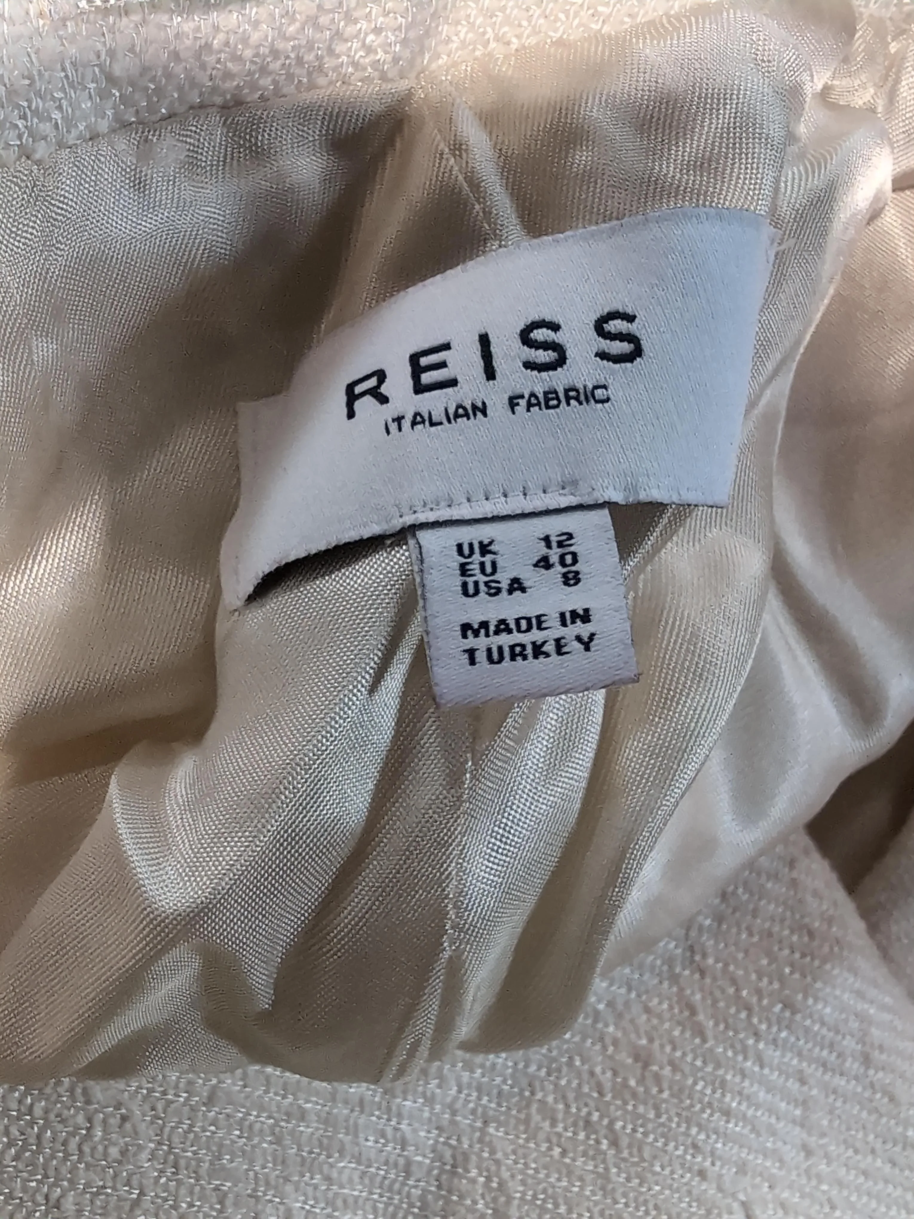 Reiss Men's Blazer Chest: 40 in Cream Viscose - Image 6