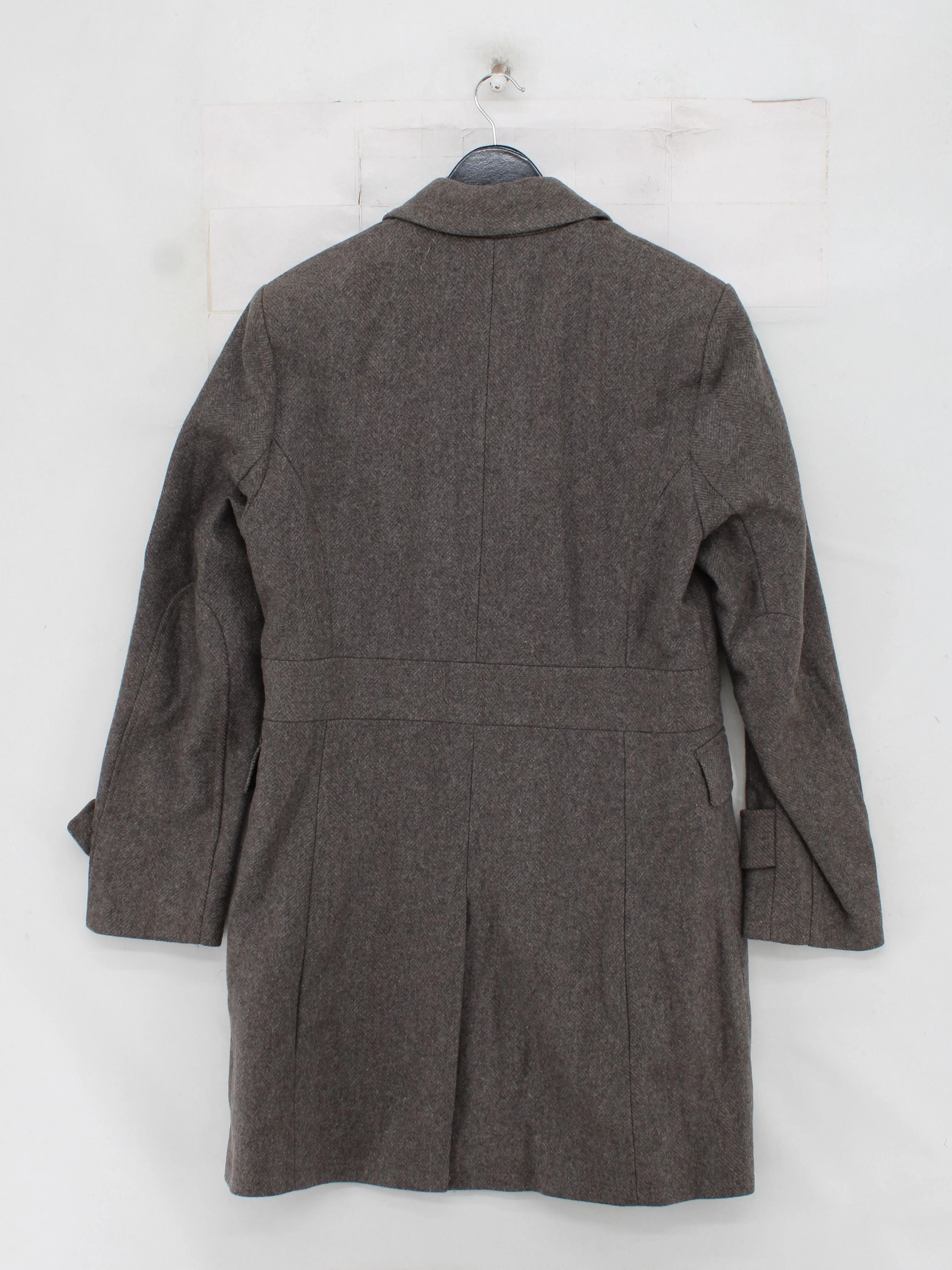 Reiss Men's Coat S Grey Wool with Nylon, Viscose Trench Coat - Image 2
