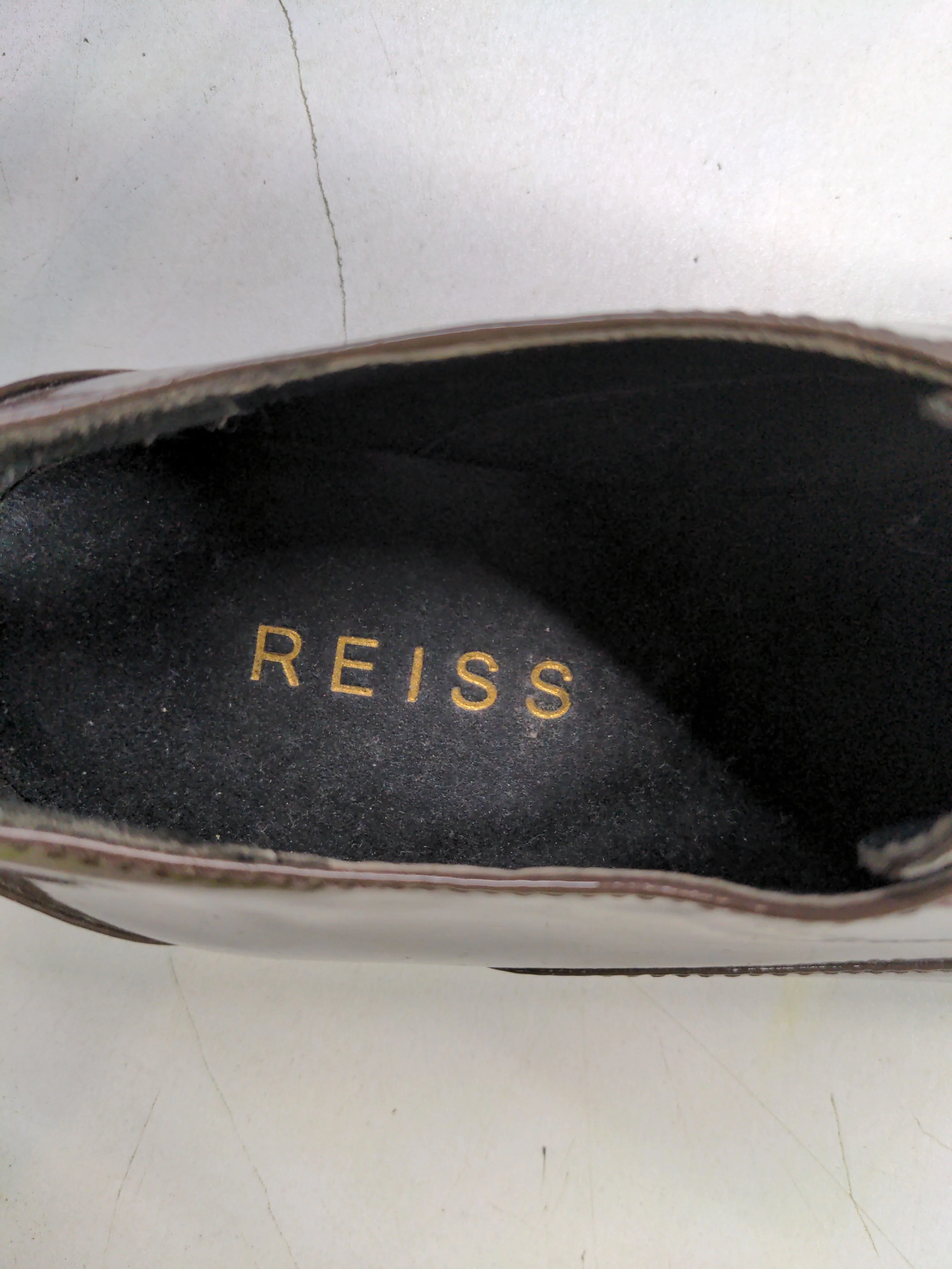 Reiss Men's Formal Shoes UK 4 Brown 100% Leather Brogue - Image 9