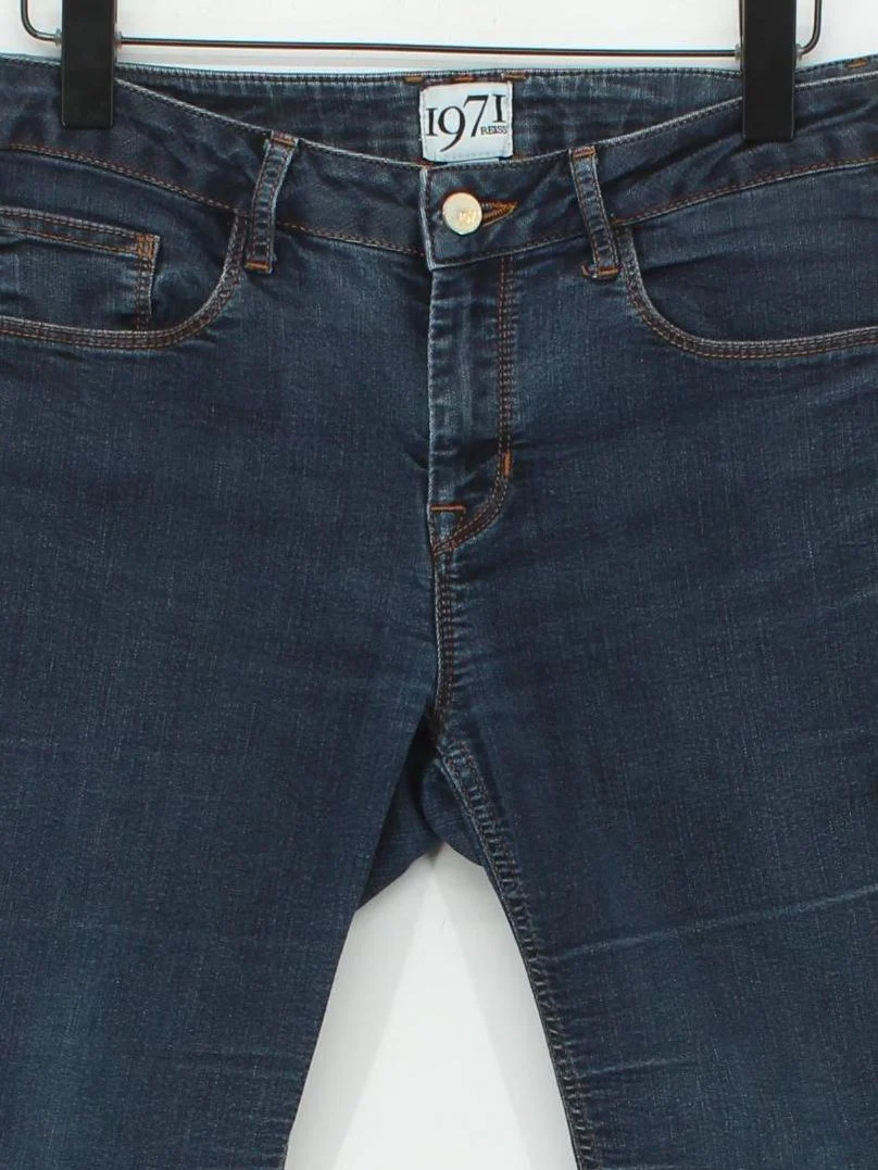 Reiss Men's Jeans M Blue Cotton with Polyester Skinny - Image 3