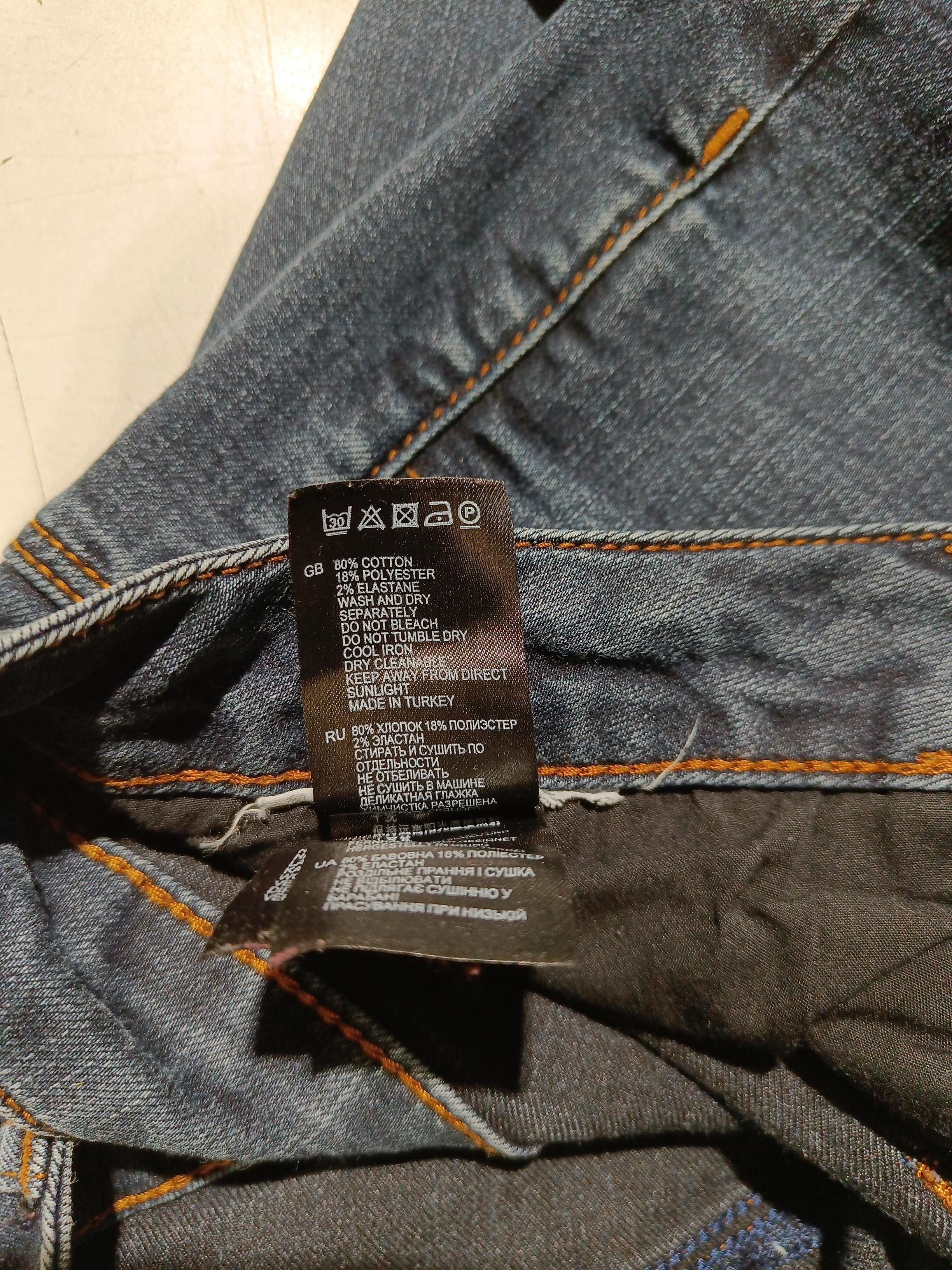 Reiss Men's Jeans M Blue Cotton with Polyester Skinny - Image 6