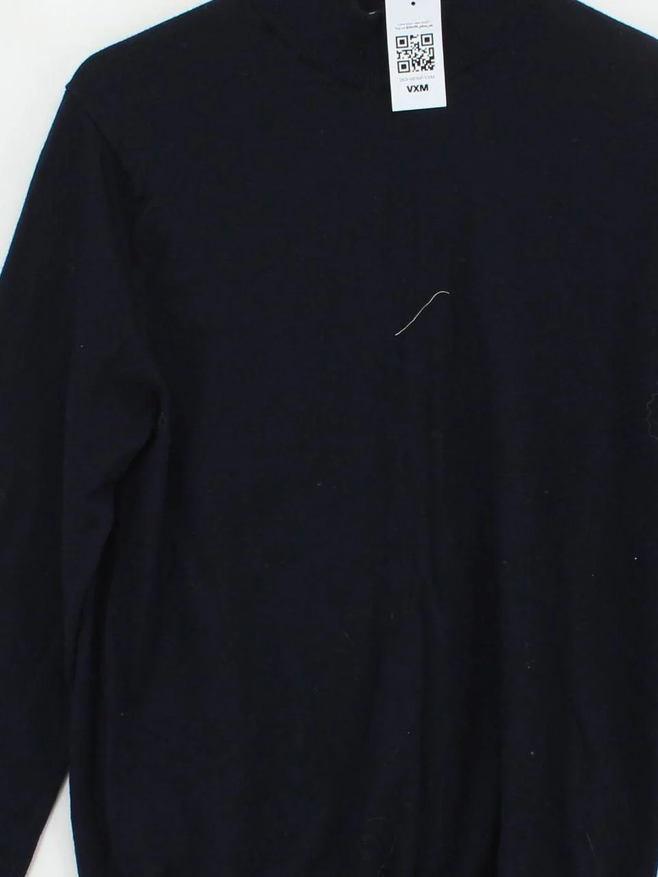 Reiss Men's Jumper L Blue 100% Wool Mock Neck Pullover - Image 3