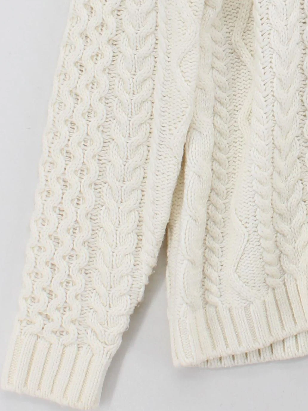 Reiss Men's Jumper L Cream Acrylic with Wool, Polyamide, Elastane Pullover - Image 4