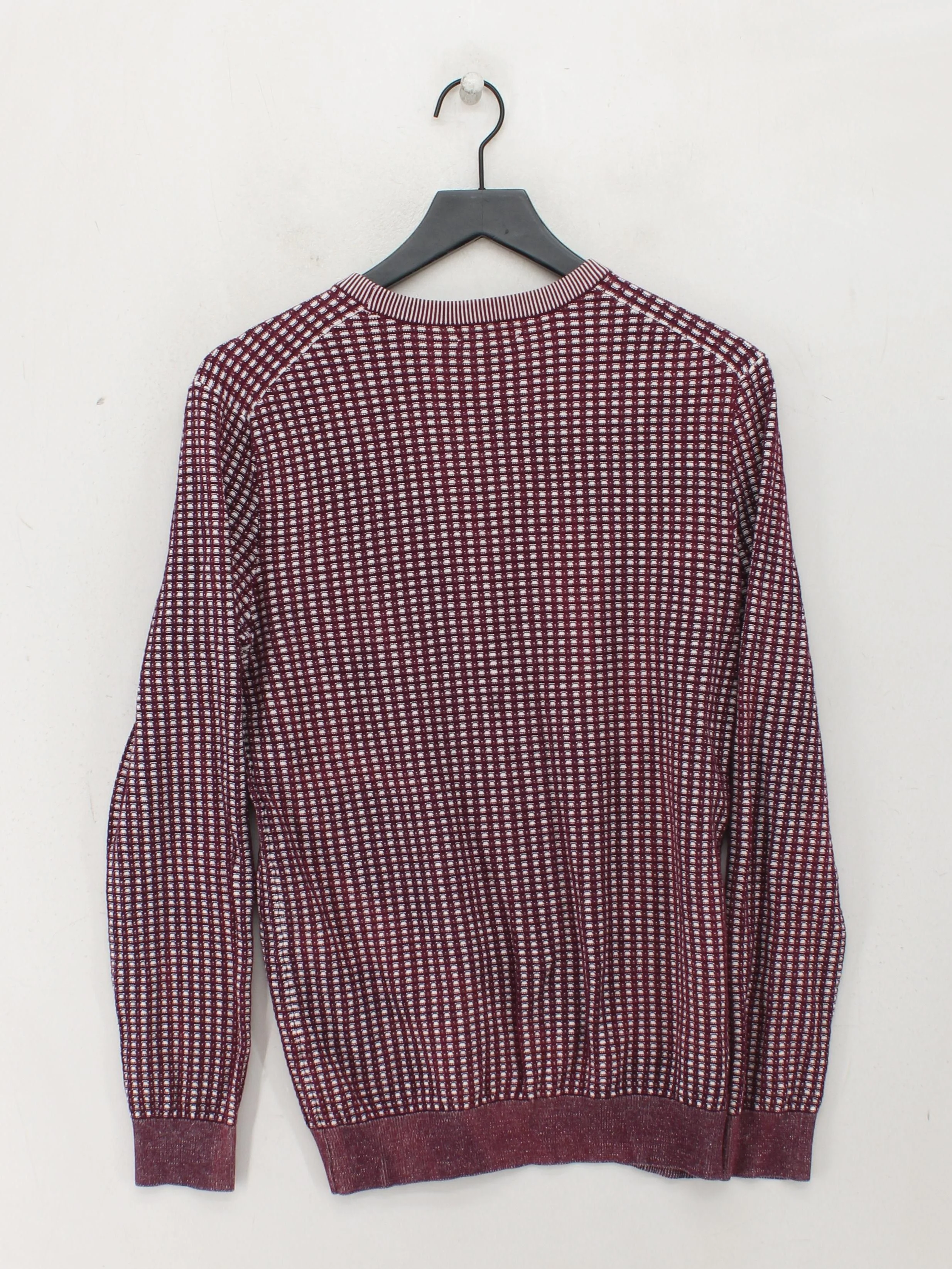 Reiss Men's Jumper L Multi Geometric 100% Other Round Neck Pullover - Image 2