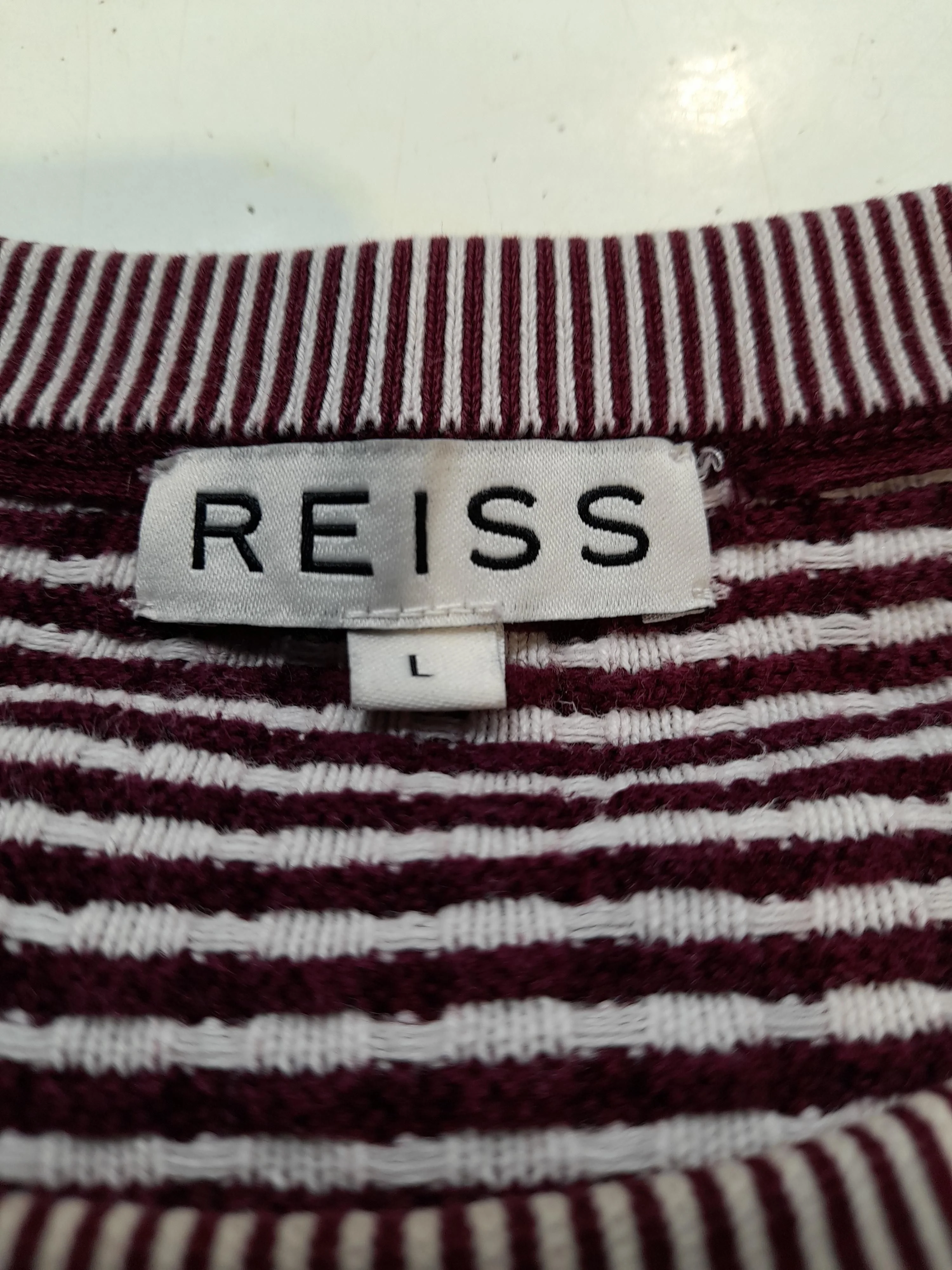 Reiss Men's Jumper L Multi Geometric 100% Other Round Neck Pullover - Image 5