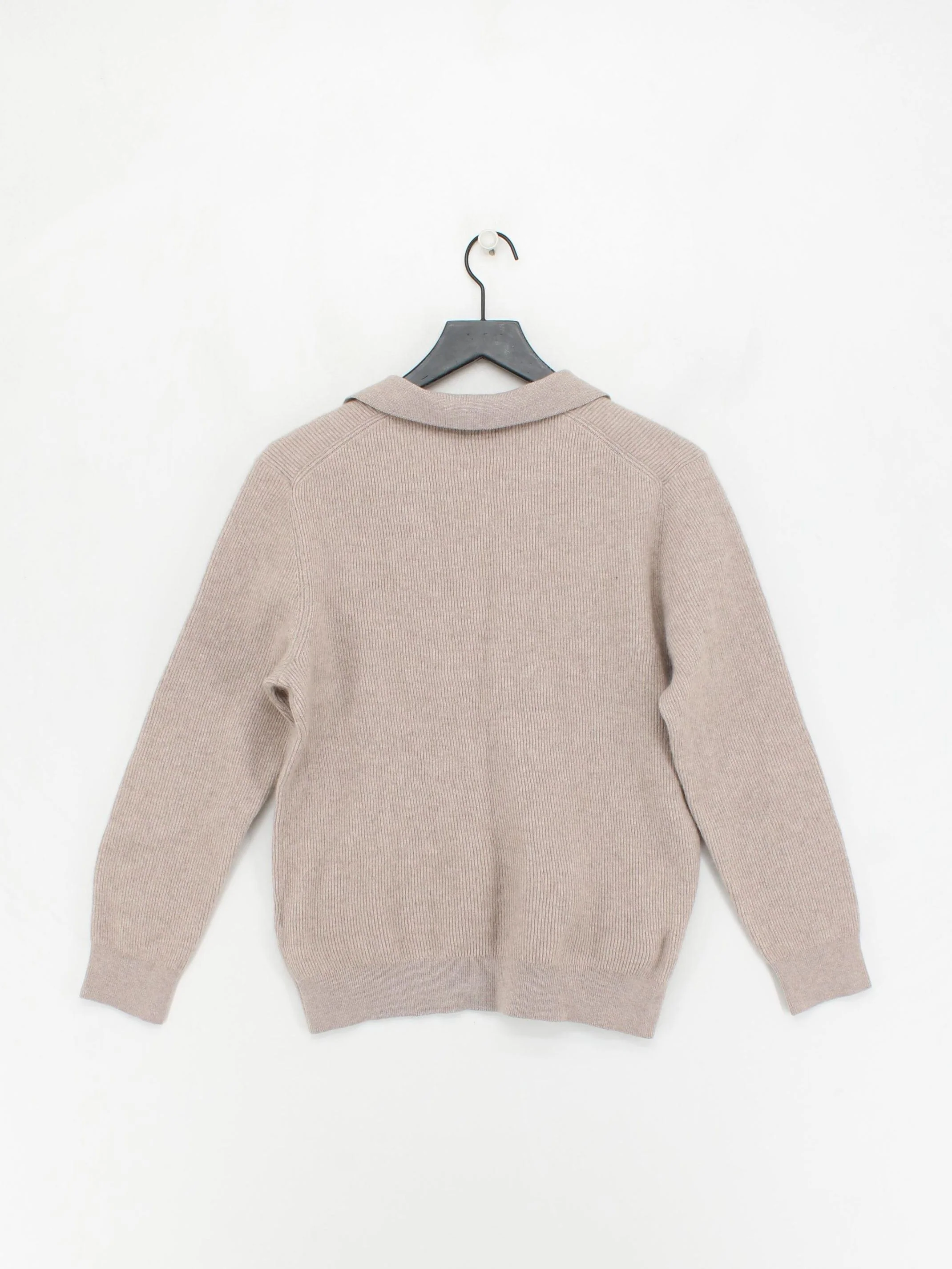 Reiss Men's Jumper L Tan Polyamide with Polyester, Wool, Elastane Pullover - Image 2
