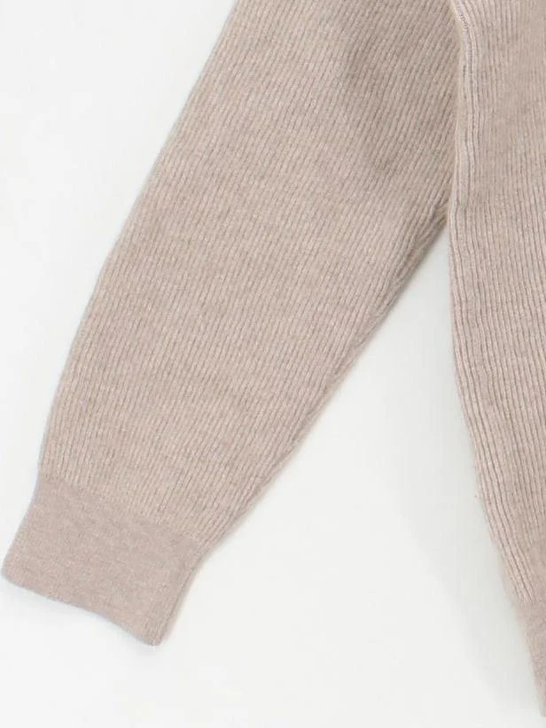 Reiss Men's Jumper L Tan Polyamide with Polyester, Wool, Elastane Pullover - Image 4