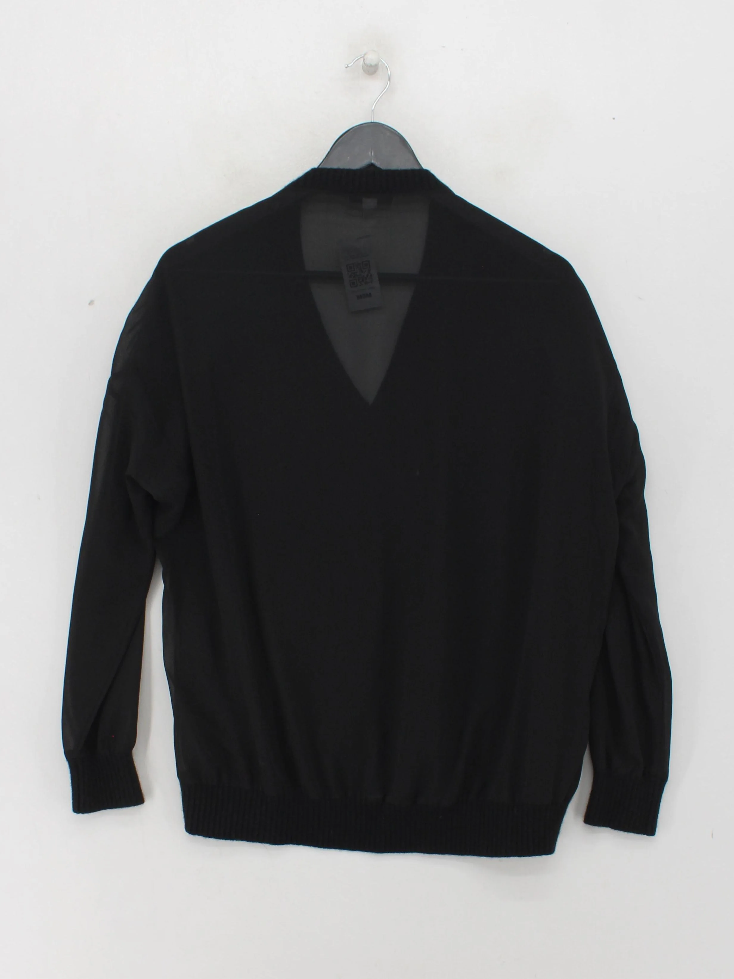 Reiss Men's Jumper M Black 100% Wool V-Neck Pullover - Image 2