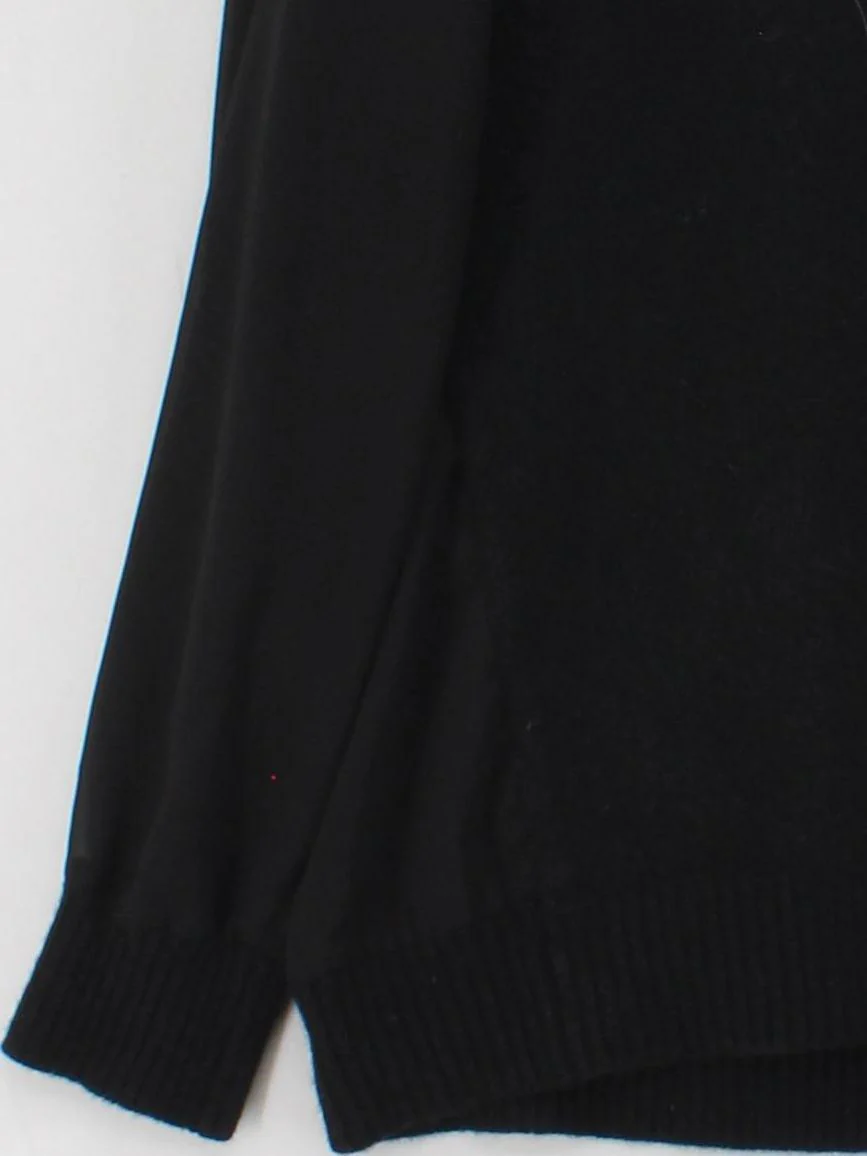 Reiss Men's Jumper M Black 100% Wool V-Neck Pullover - Image 4