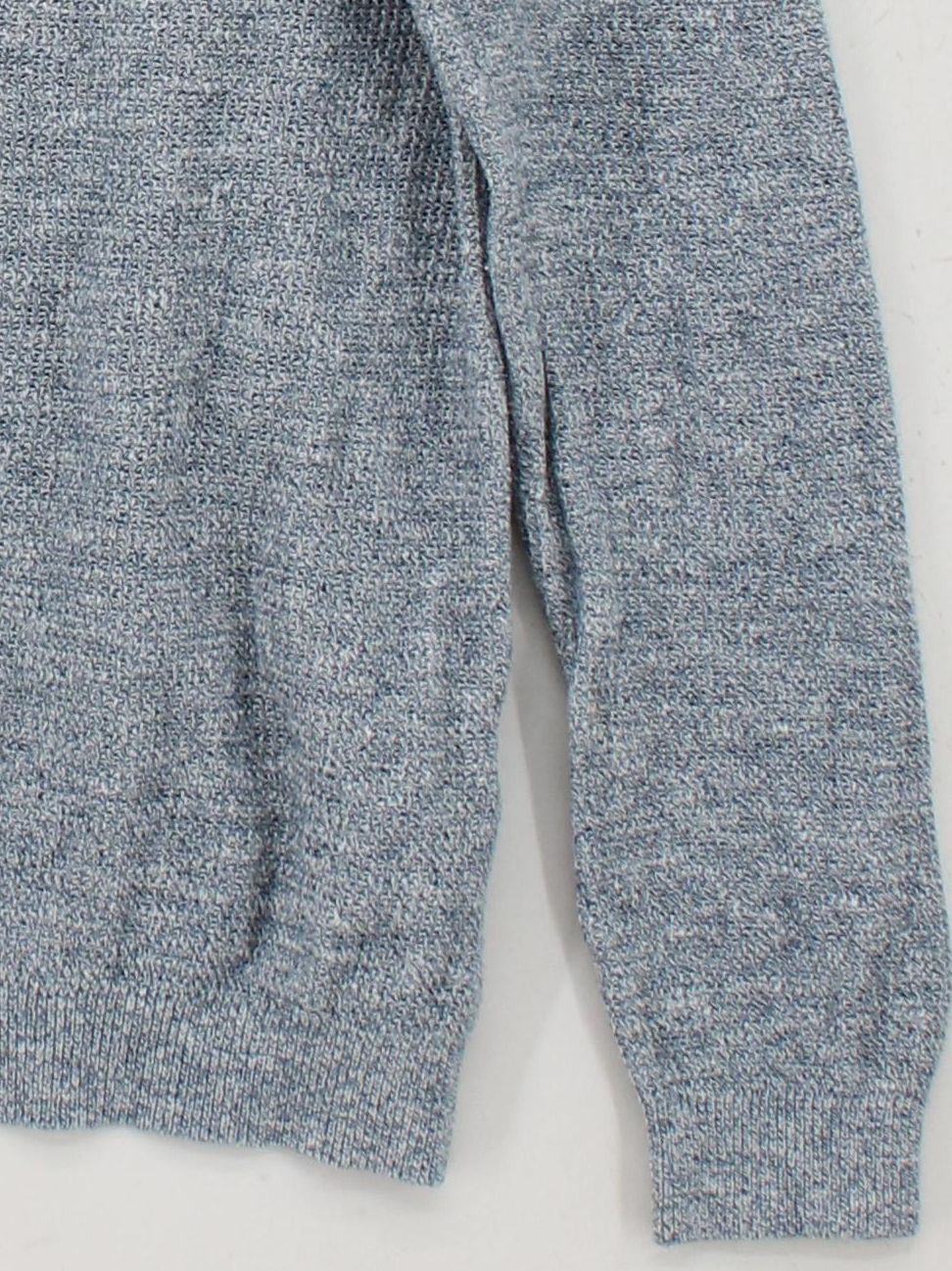 Reiss Men's Jumper M Blue Cotton with Linen Round Neck Pullover - Image 4