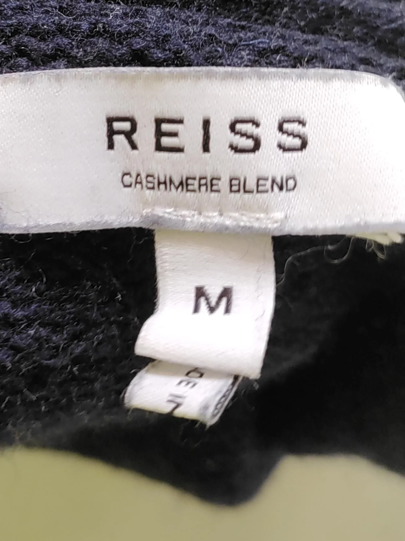 Reiss Men's Jumper M Blue Viscose - Image 6