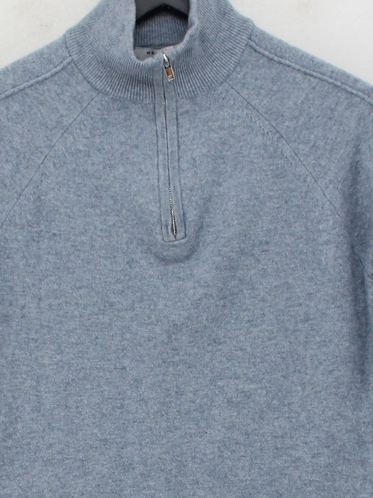 Reiss Men's Jumper M Blue Wool with Viscose, Polyamide, Cashmere Pullover - Image 3