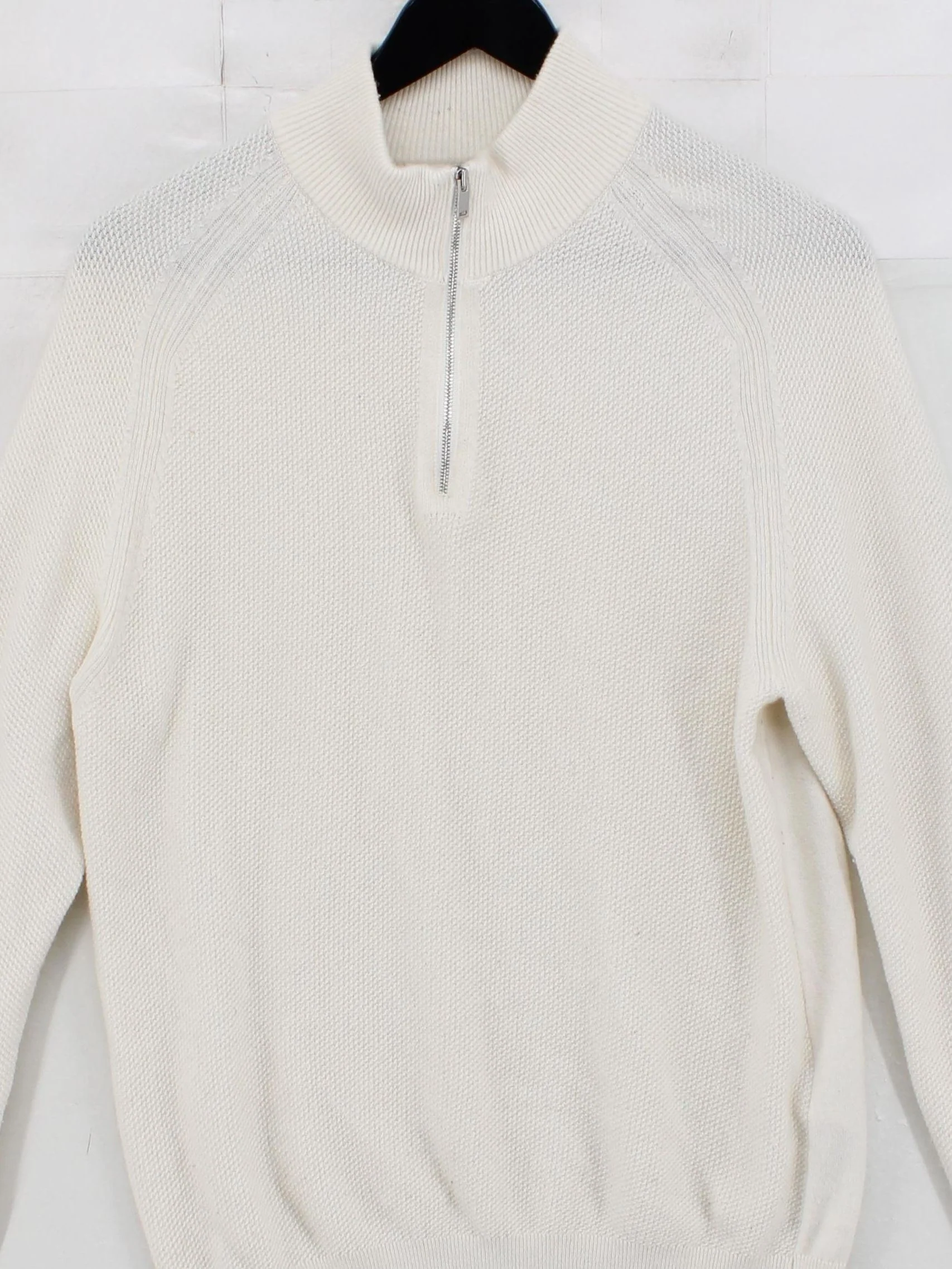 Reiss Men's Jumper M Cream Wool with Viscose, Polyamide, Cashmere Pullover - Image 3