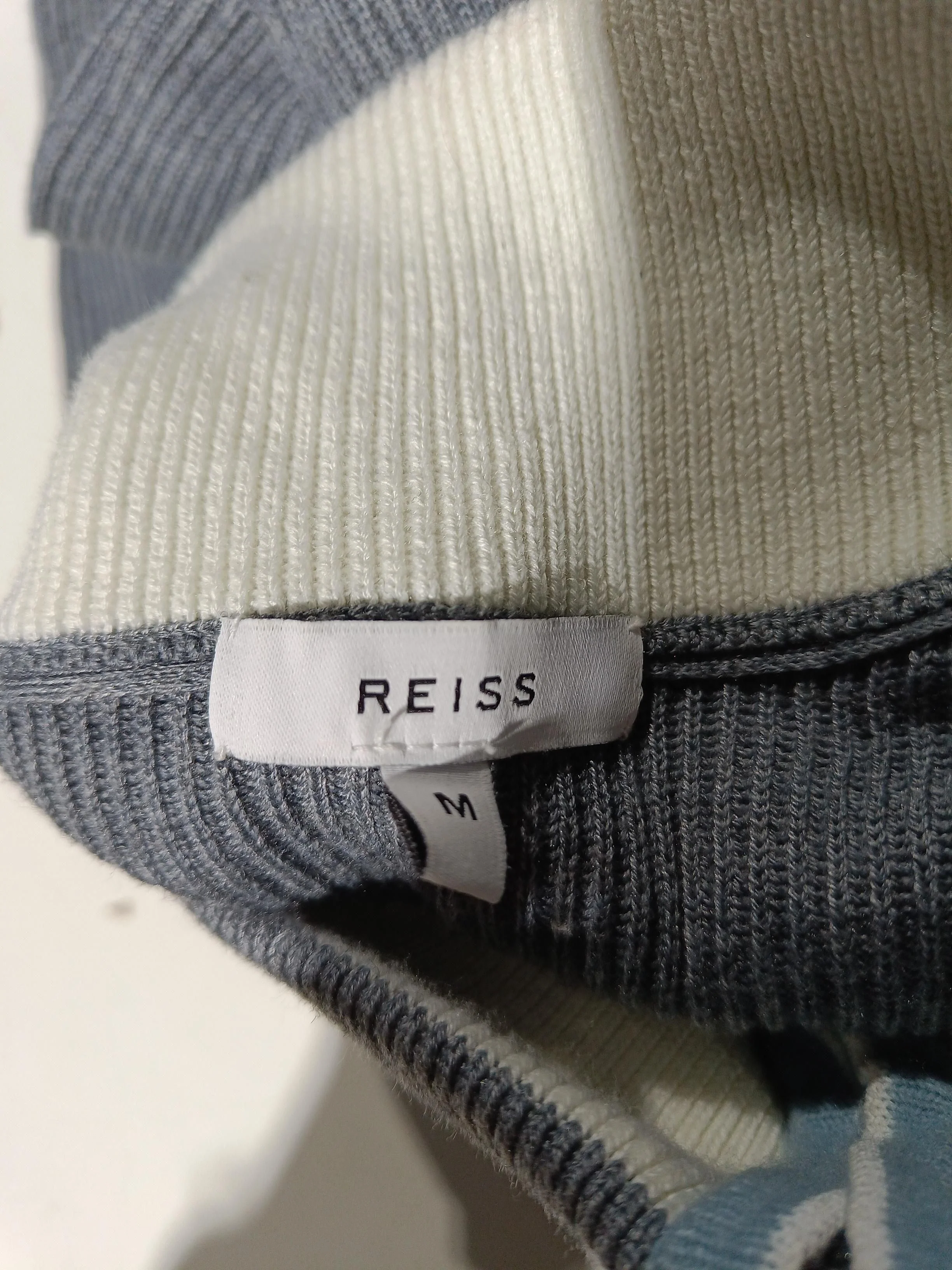 Reiss Men's Jumper M Grey Polyester - Image 5