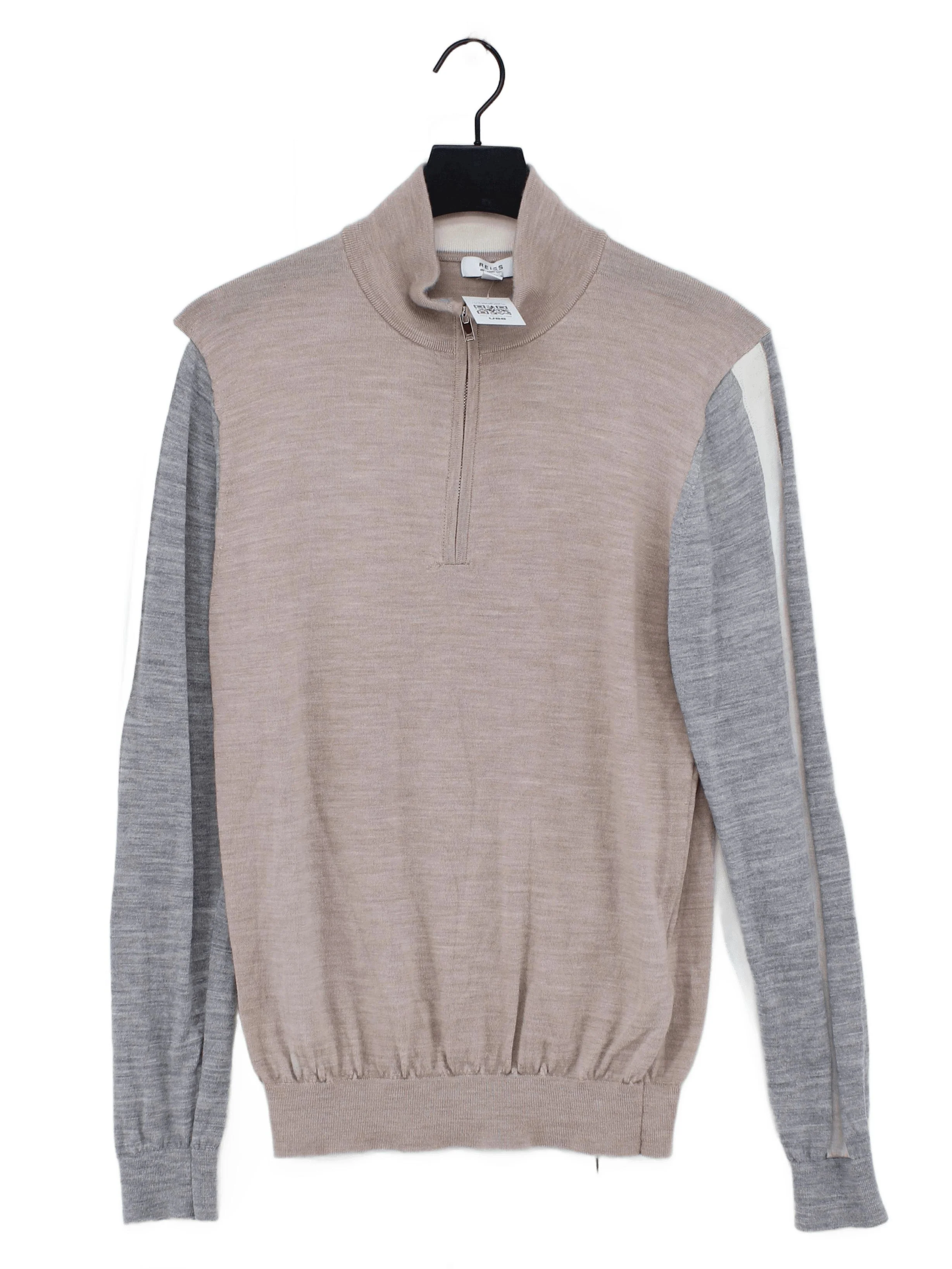 Reiss Men's Jumper M Multi Wool with Polyamide, Elastane Mock Neck Pullover
