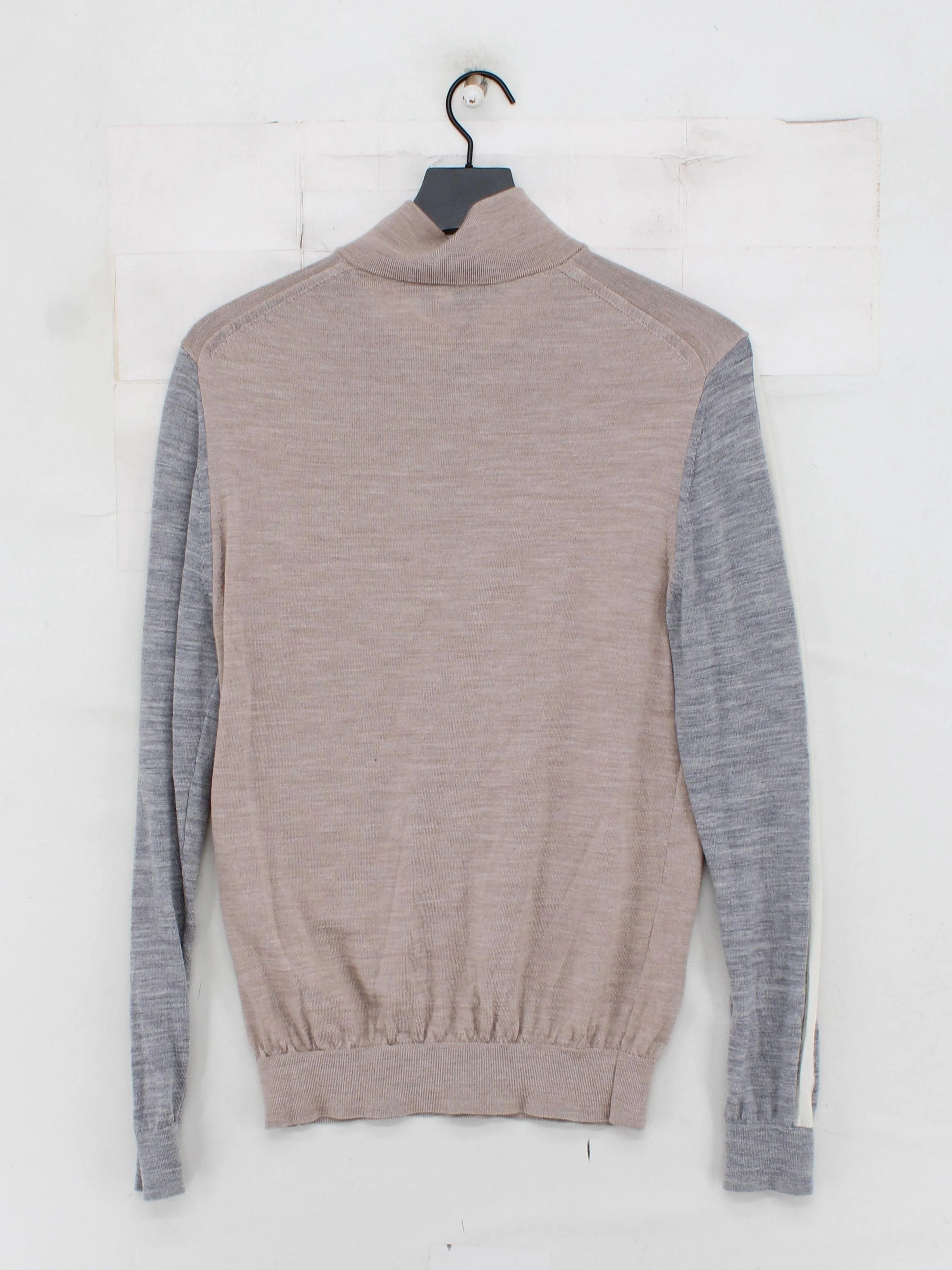 Reiss Men's Jumper M Multi Wool with Polyamide, Elastane Mock Neck Pullover - Image 2