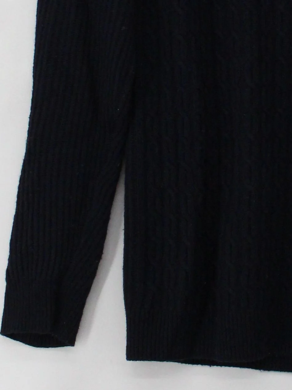 Reiss Men's Jumper XS Black 100% Other Crew Neck Pullover - Image 4
