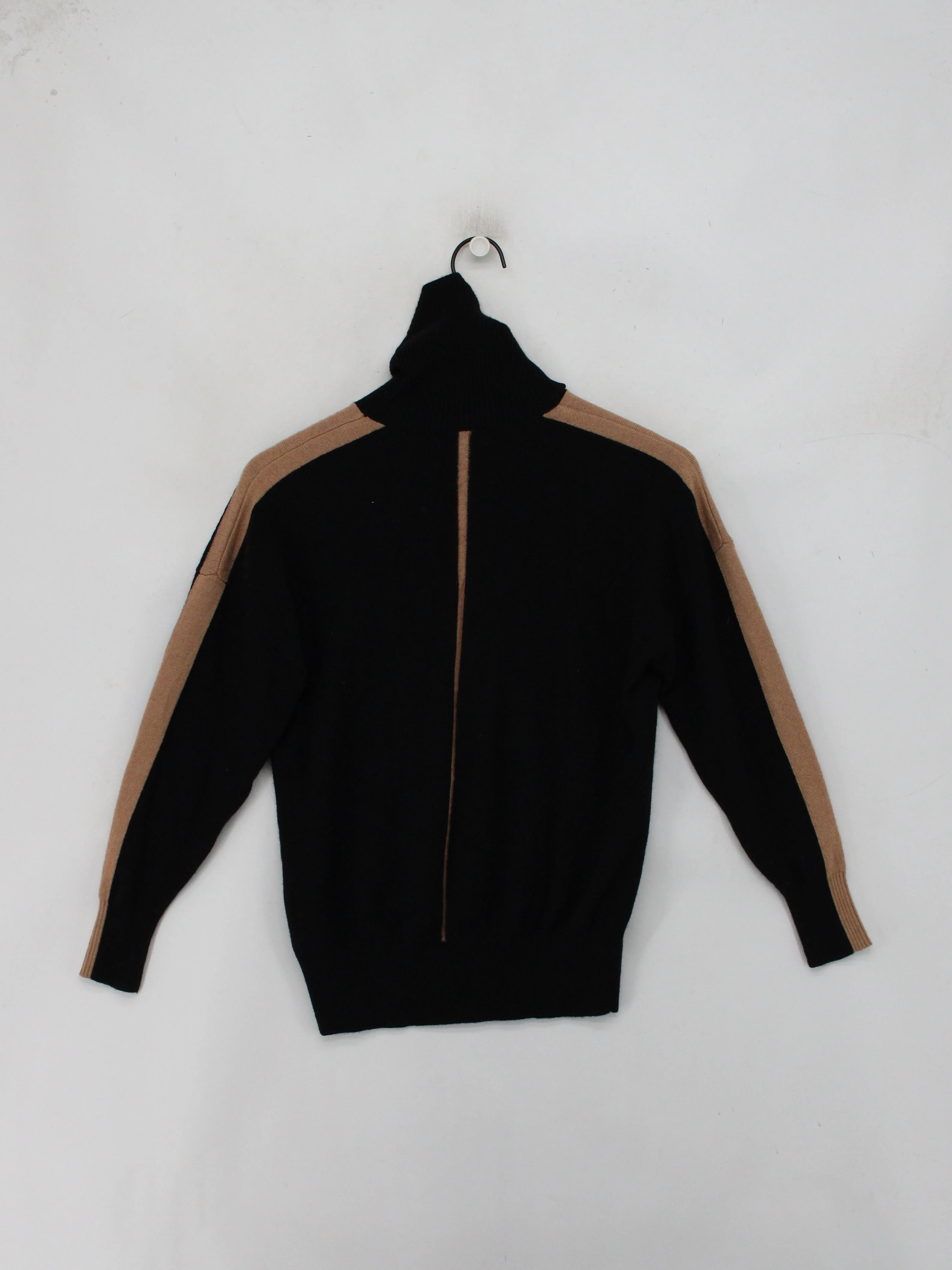 Reiss Men's Jumper XS Black Viscose with Wool, Polyamide High Neck Pullover - Image 2