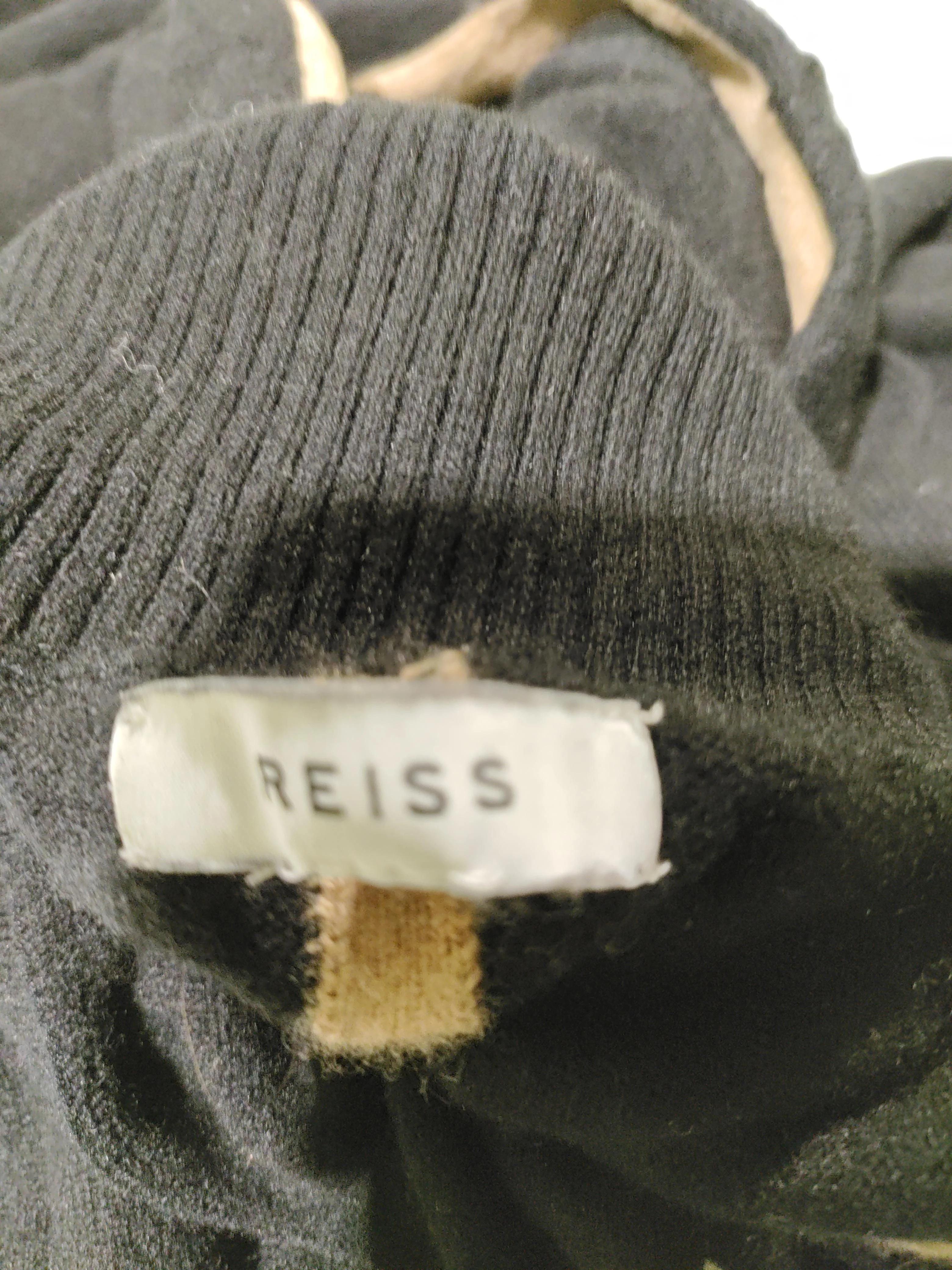 Reiss Men's Jumper XS Black Viscose with Wool, Polyamide High Neck Pullover - Image 5