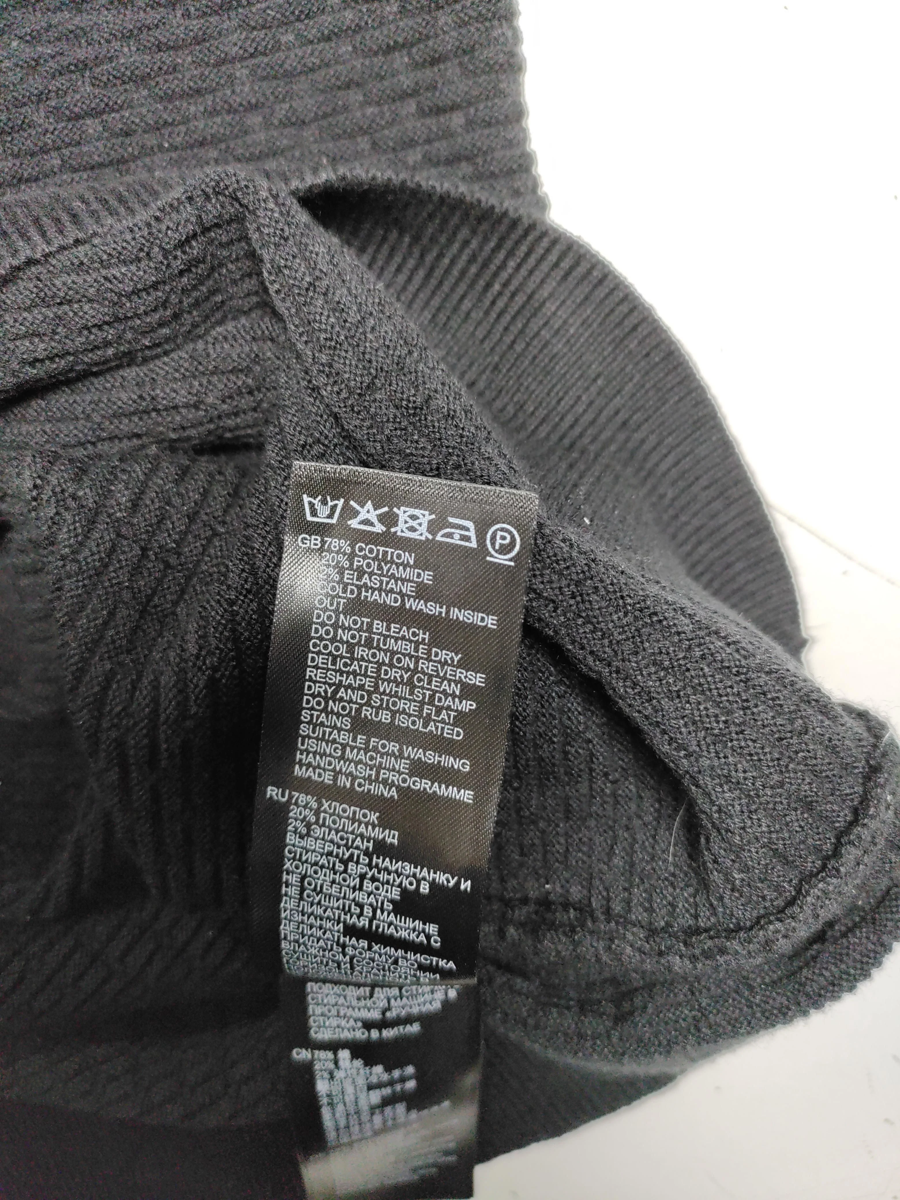 Reiss Men's Polo L Black Cotton with Polyamide, Elastane Basic - Image 6