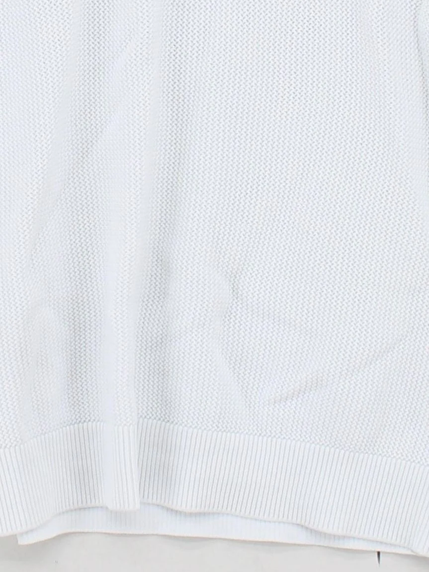 Reiss Men's Polo S White Viscose with Polyamide, Elastane Basic - Image 4