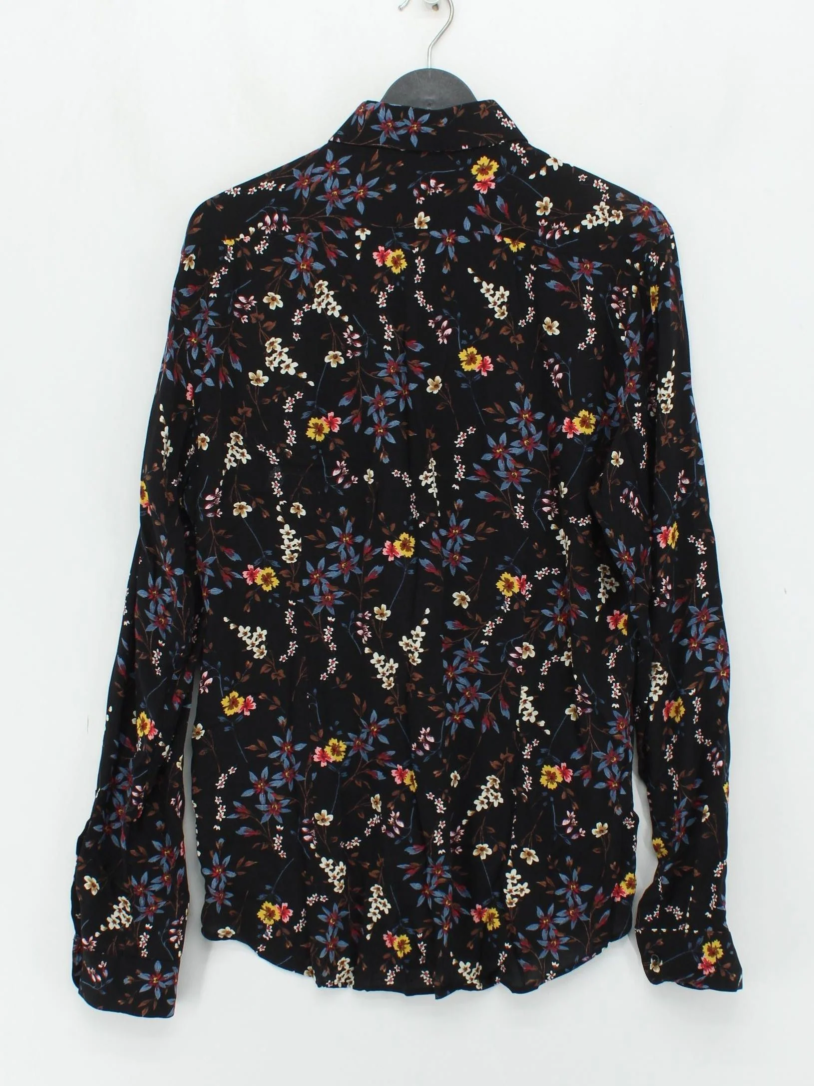 Reiss Men's Shirt L Black Floral 100% Viscose Basic - Image 2
